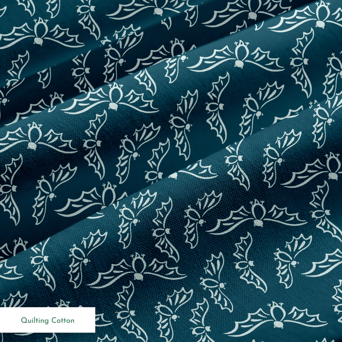 Flying Bats on Haunted Nights Fabric