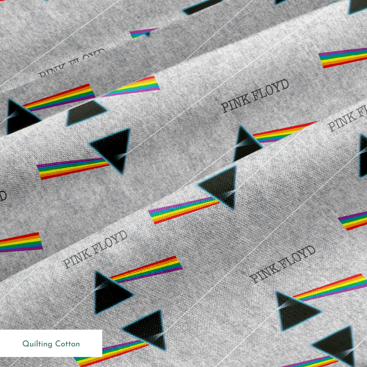 Pink Floyd Dark Side of the Moon Prisms Fabric