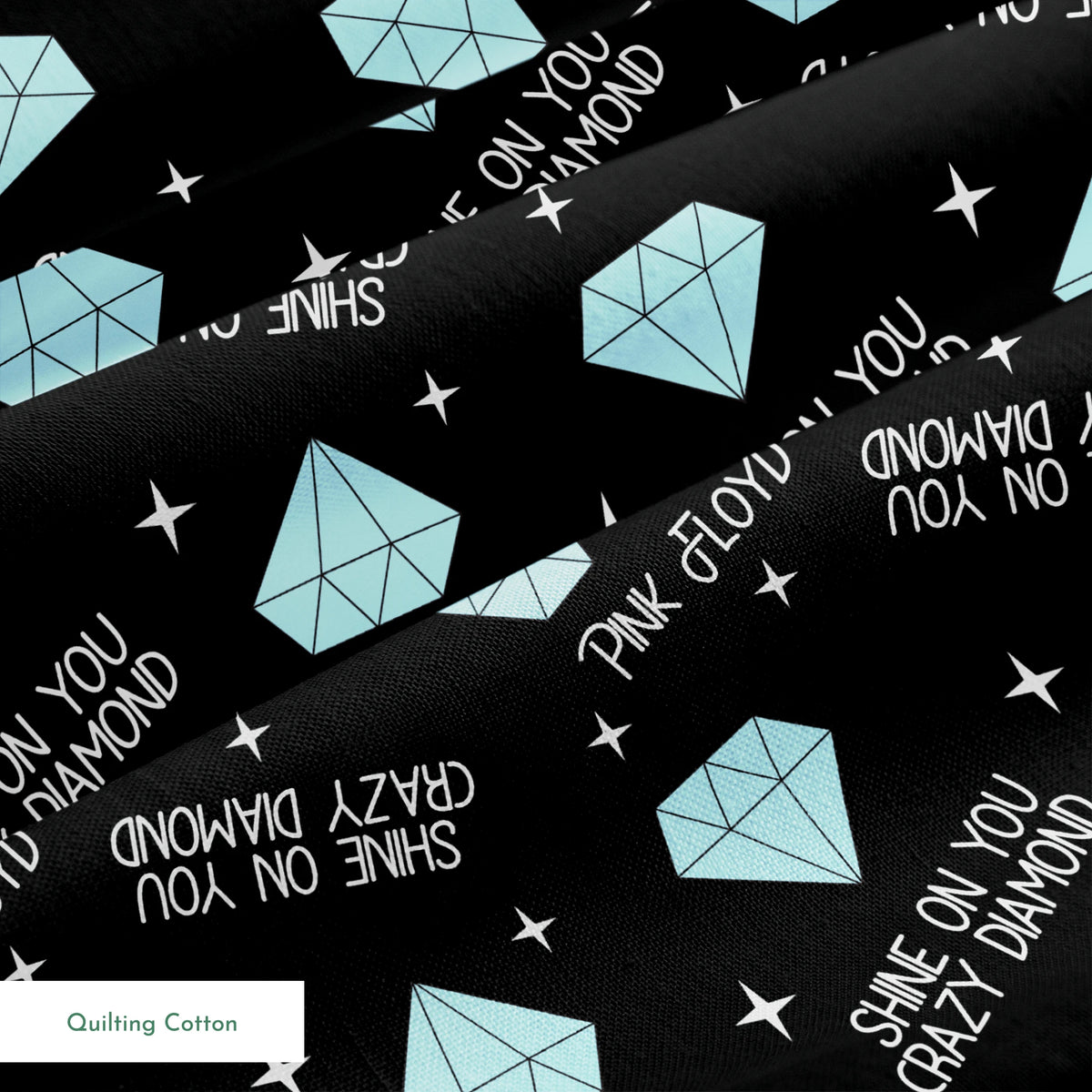 Pink Floyd Crazy Diamond Fabric