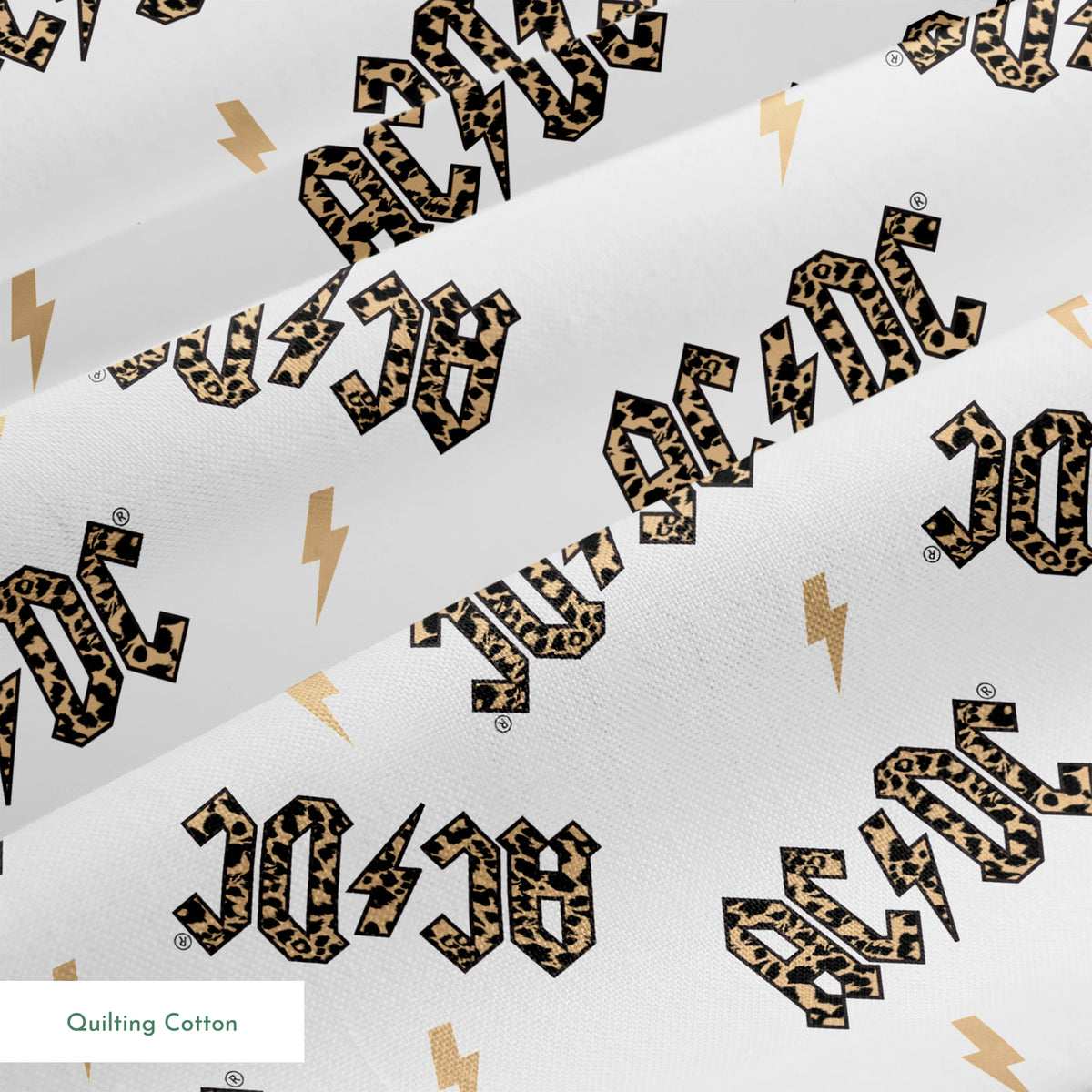AC/DC Leopard Print Fabric