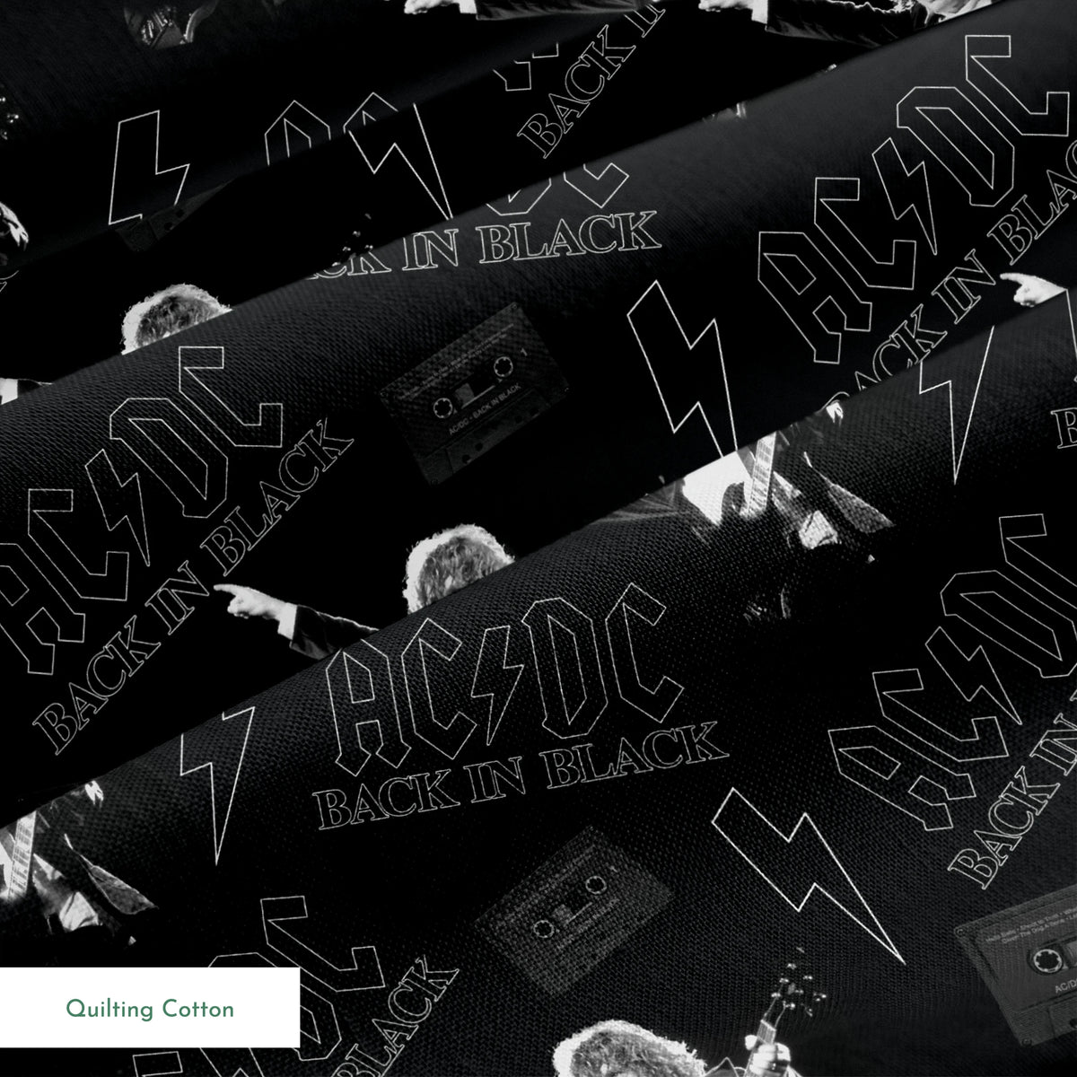 AC/DC Back in Black Fabric