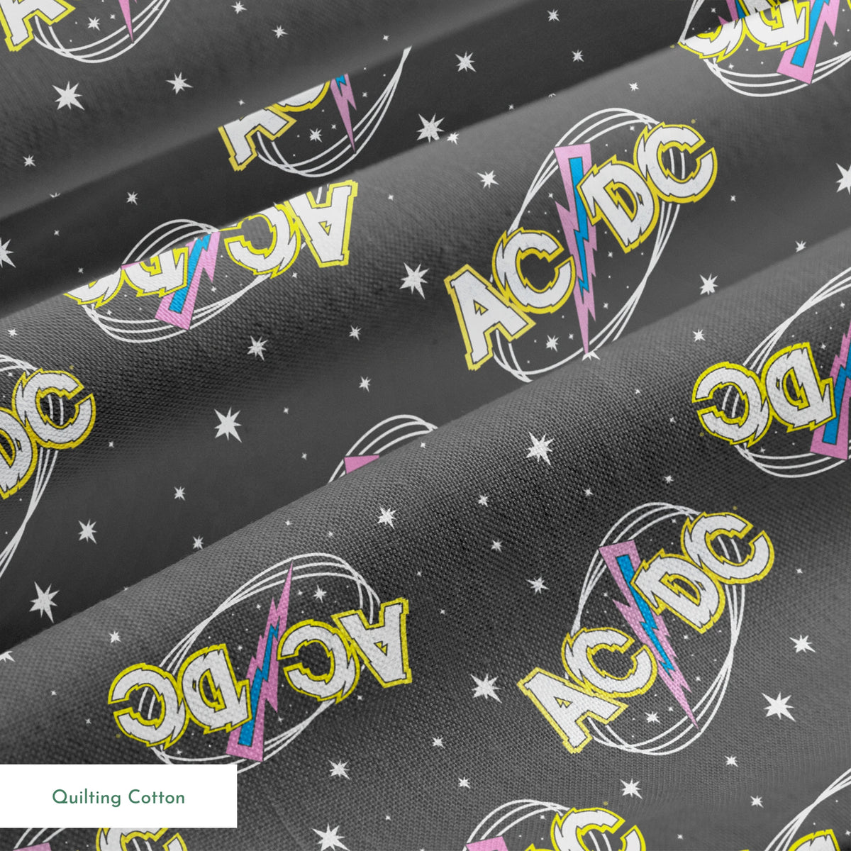 AC/DC Cosmic Stars Fabric