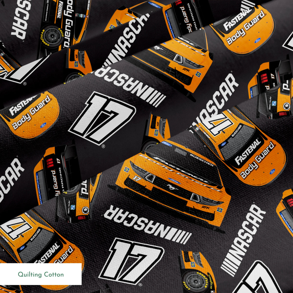 NASCAR® Chris Buescher Toss on Black Fabric