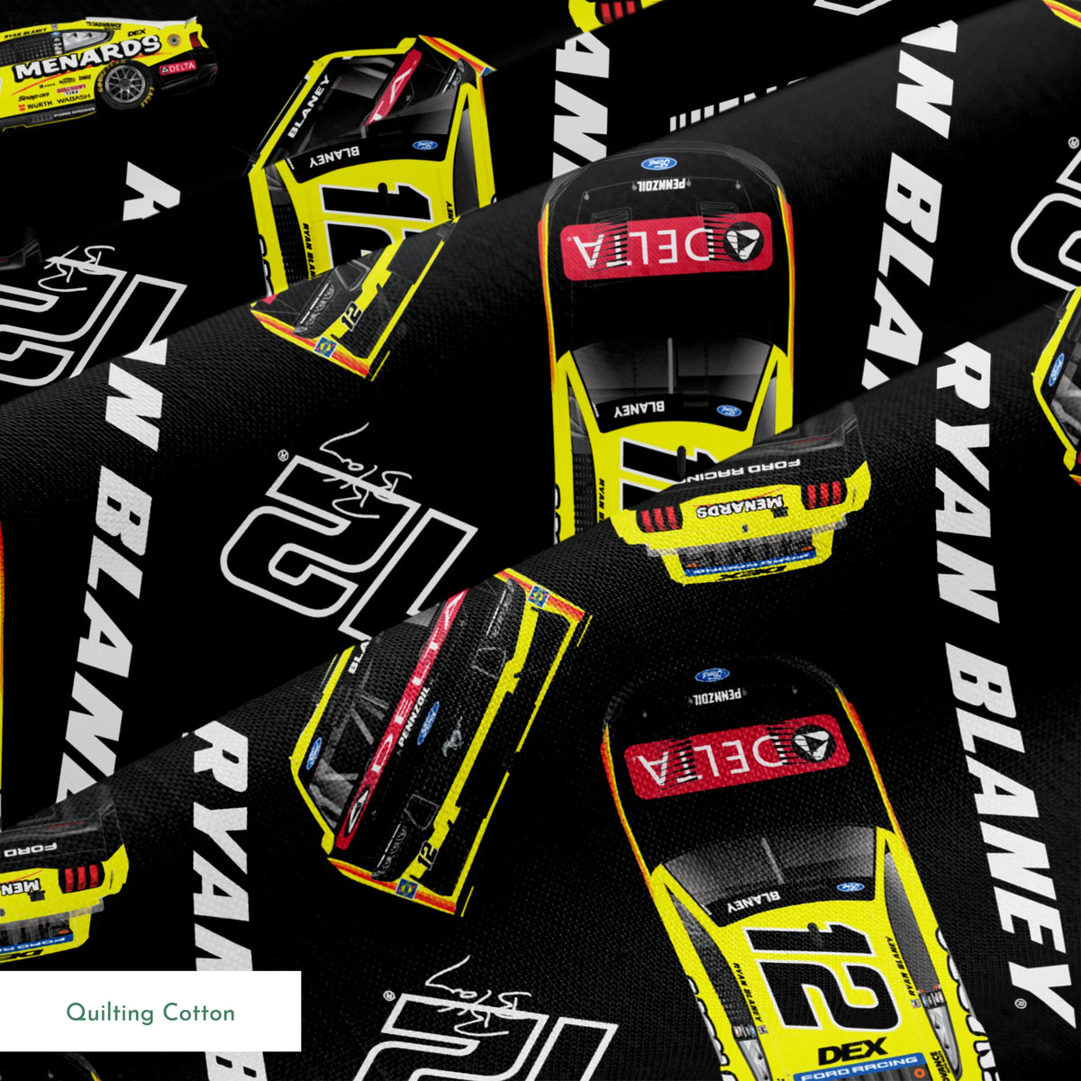NASCAR® Ryan Blaney Toss on Black Fabric