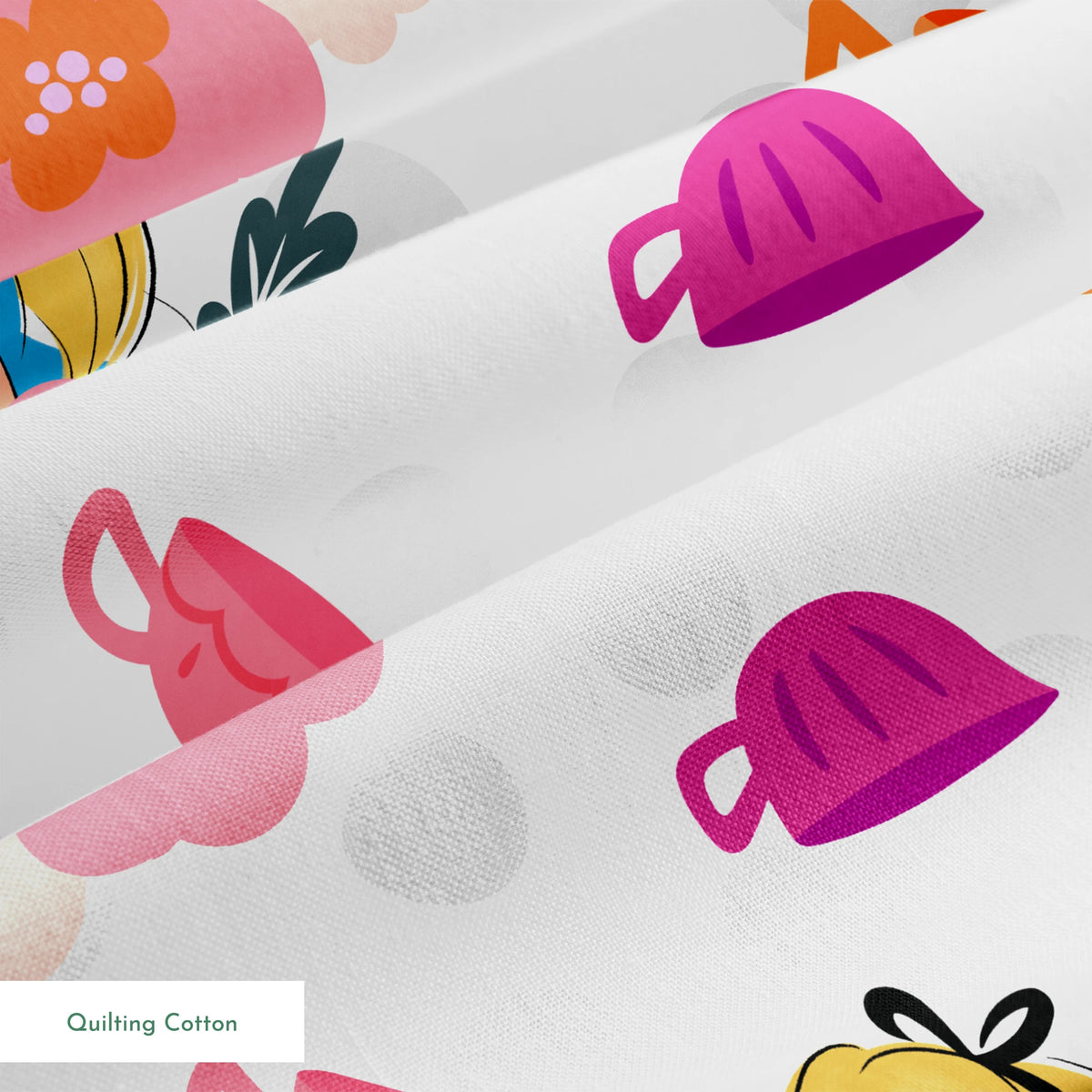 Disney Alice in Wonderland  Teacup Toss Fabric