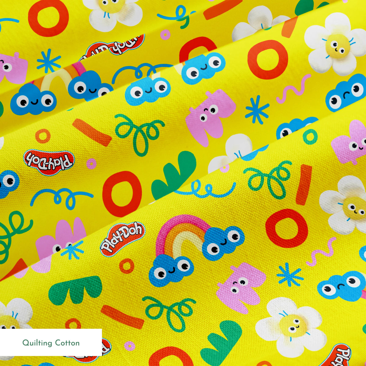 Hasbro Play-Doh Fun Playtime on Yellow Fabric