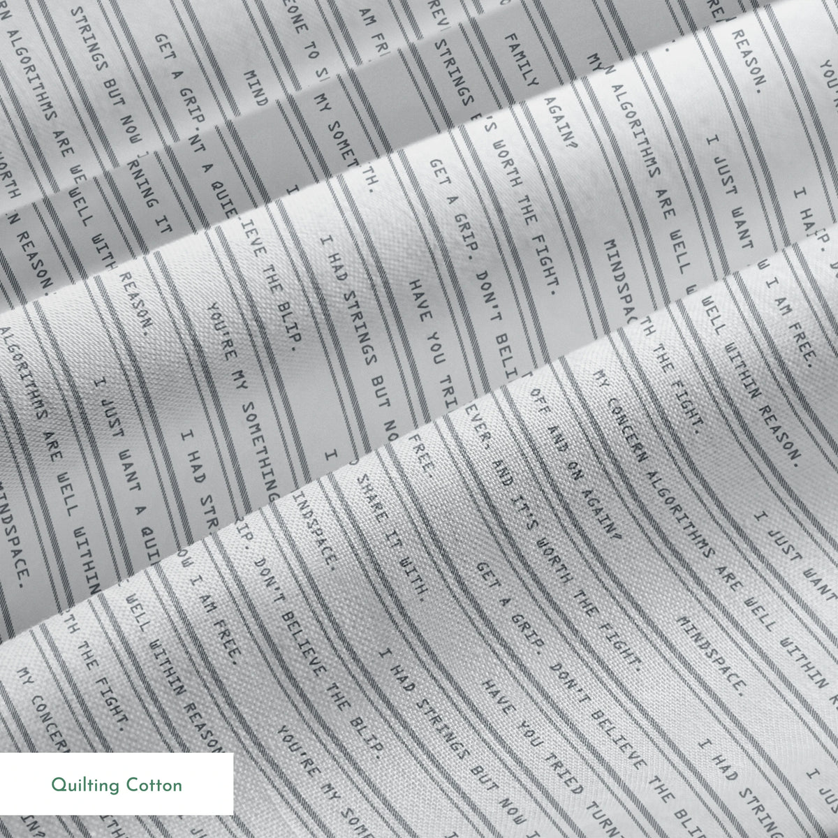 Marvel VisionQuest Iconic Quotes on Vertical Lines Fabric