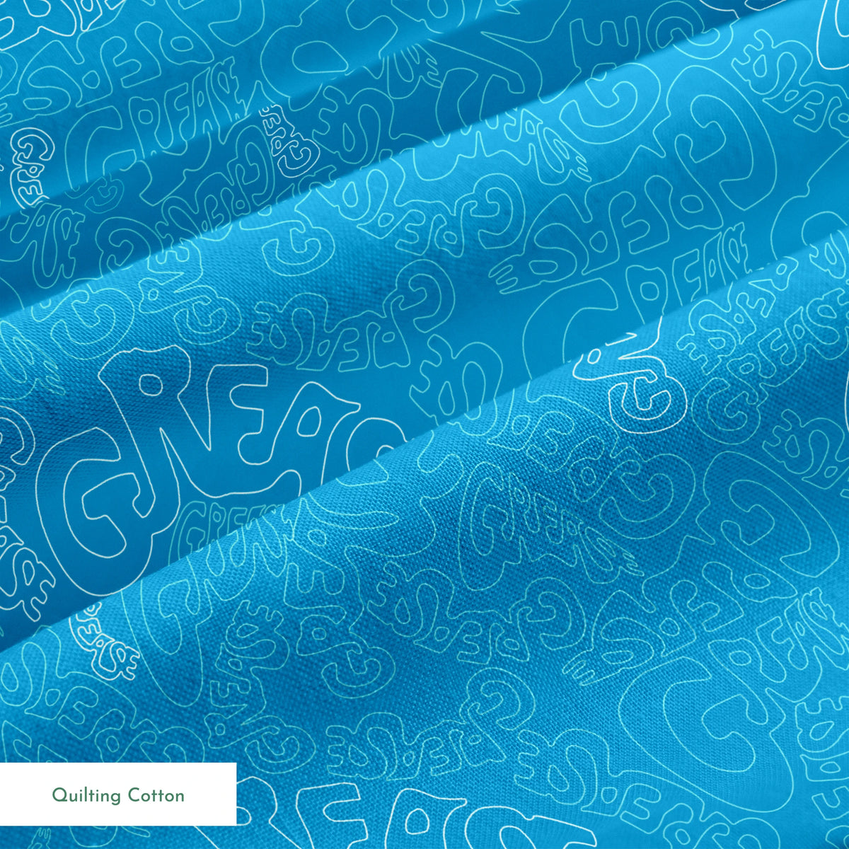 Paramount Grease  Title Toss on Blue Fabric