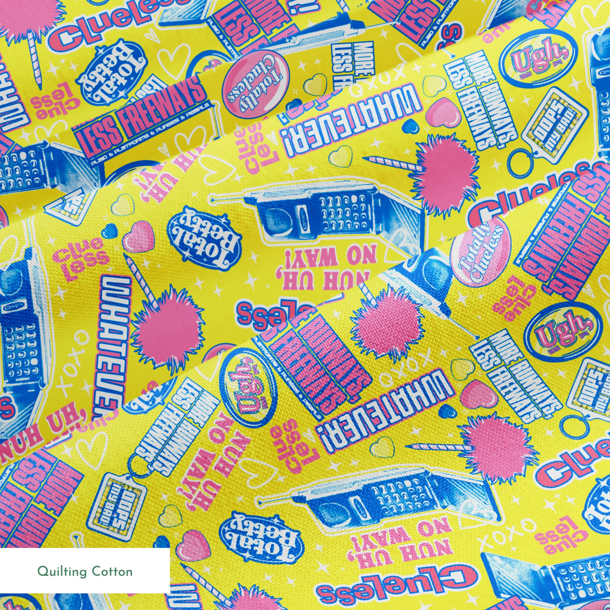 Paramount Clueless  Iconic Phrases Fabric