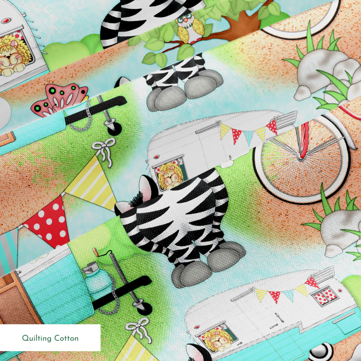 Vicki Schreiner BaZooples Camping Fun Fabric