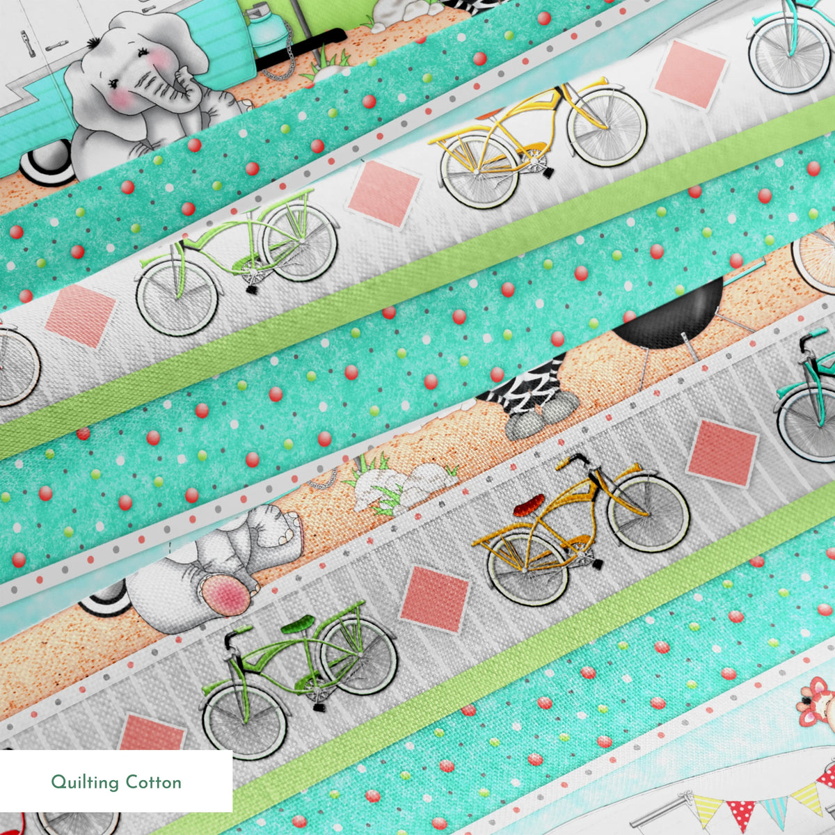 Vicki Schreiner BaZooples Safari Biking Fabric