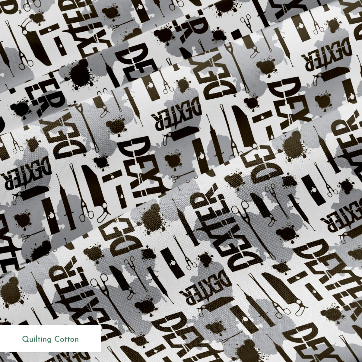 Showtime Dexter Killer Tools on Gray Fabric