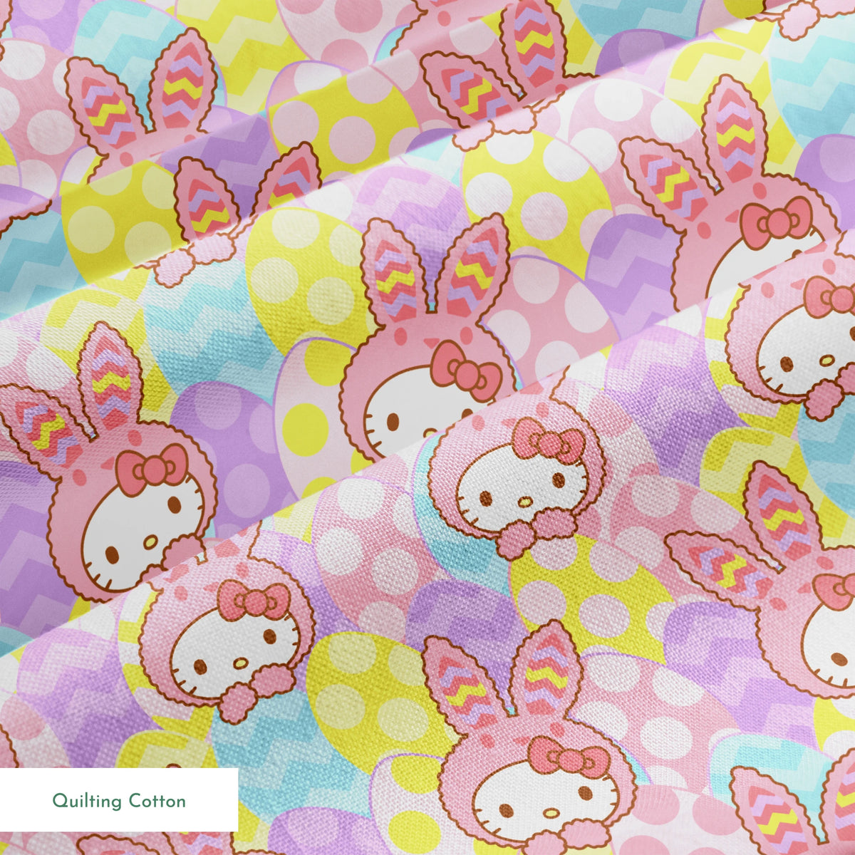 Hello Kitty® Easter Bunny Poses Fabric