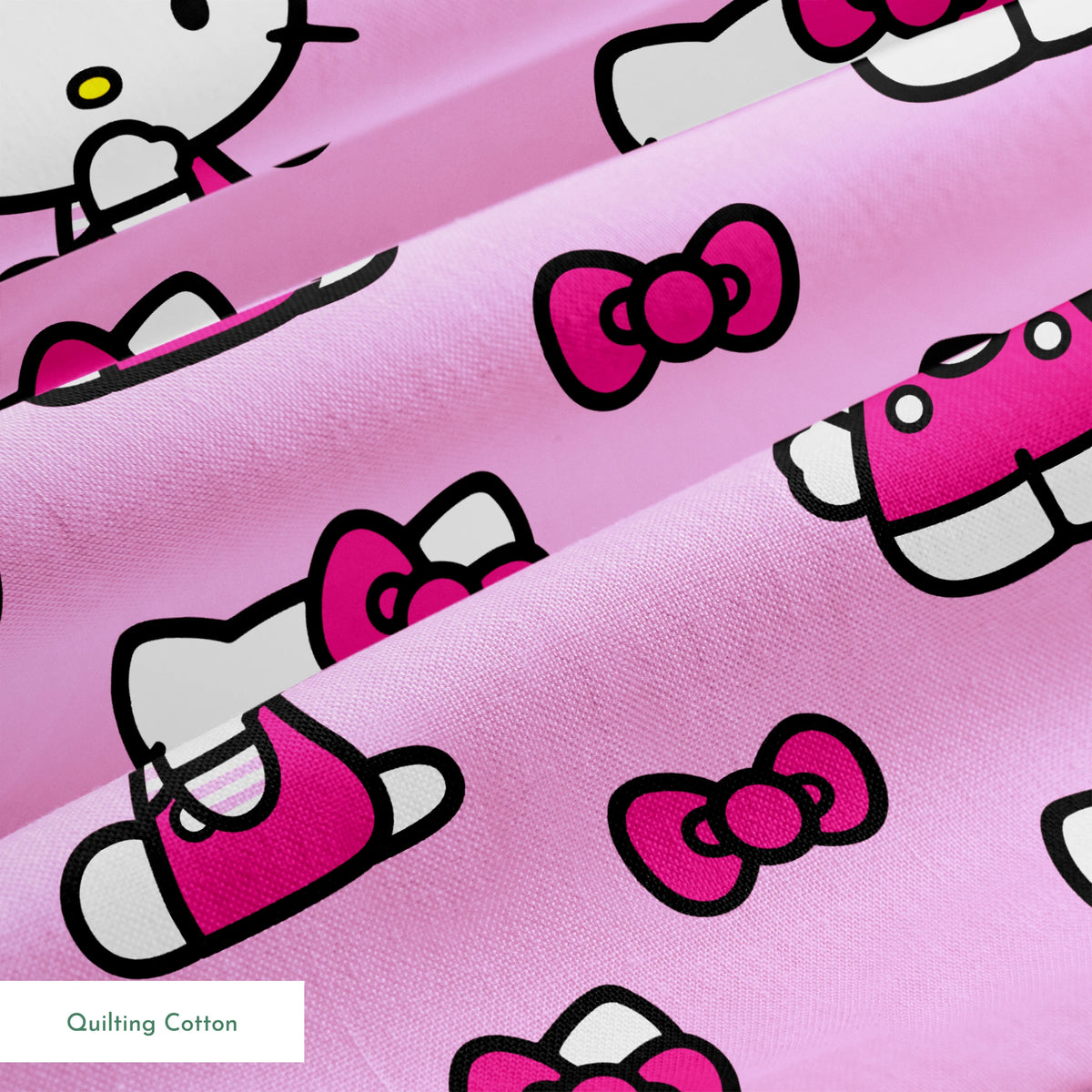 Hello Kitty® Pink Poses Fabric