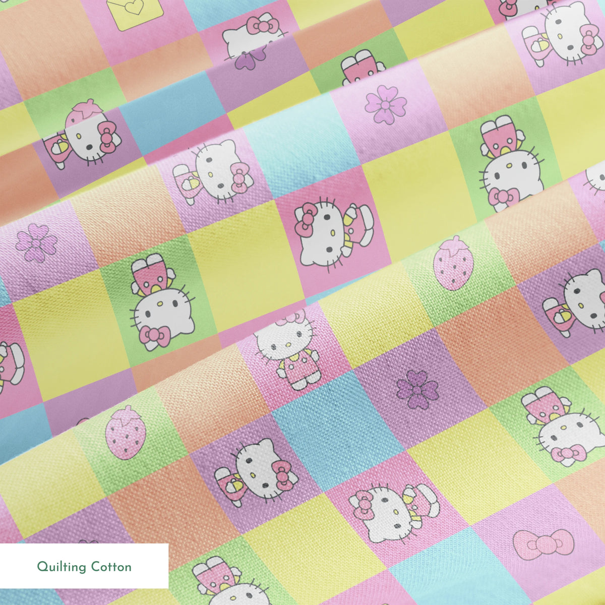 Hello Kitty® Pastel Blocks Fabric