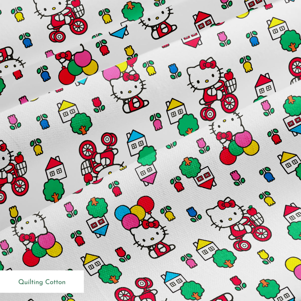 Hello Kitty® Floral Town Fabric