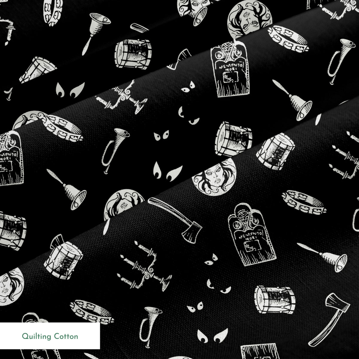 Disney Haunted Mansion Macabre Mementos Fabric
