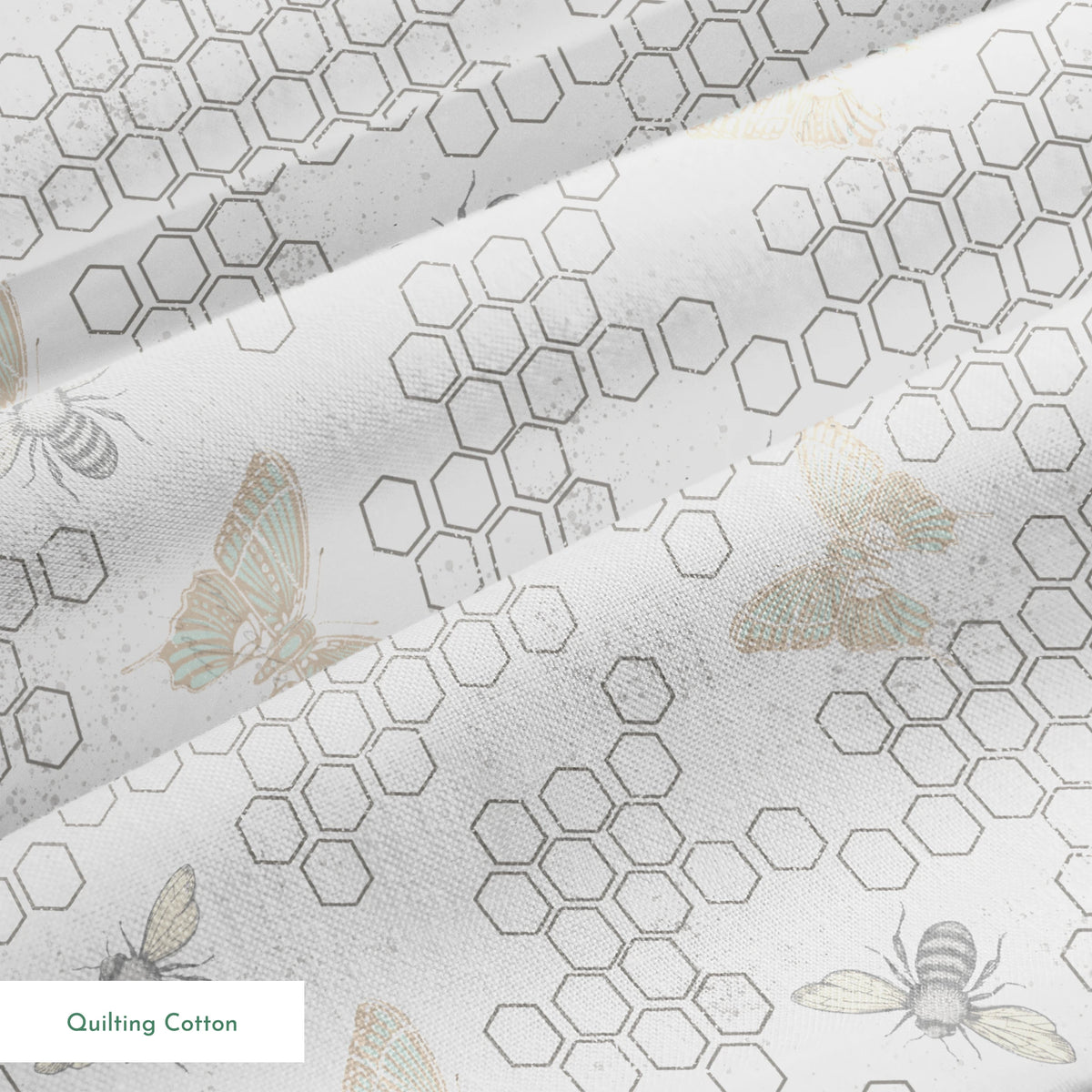 Danielle Murray Butterflies, Bees, and Honeycomb Fabric