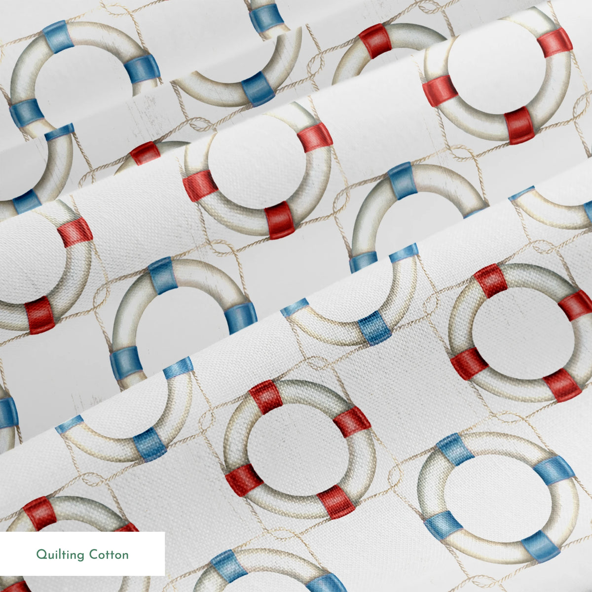 Danielle Murray Interlocked Life Preservers Fabric
