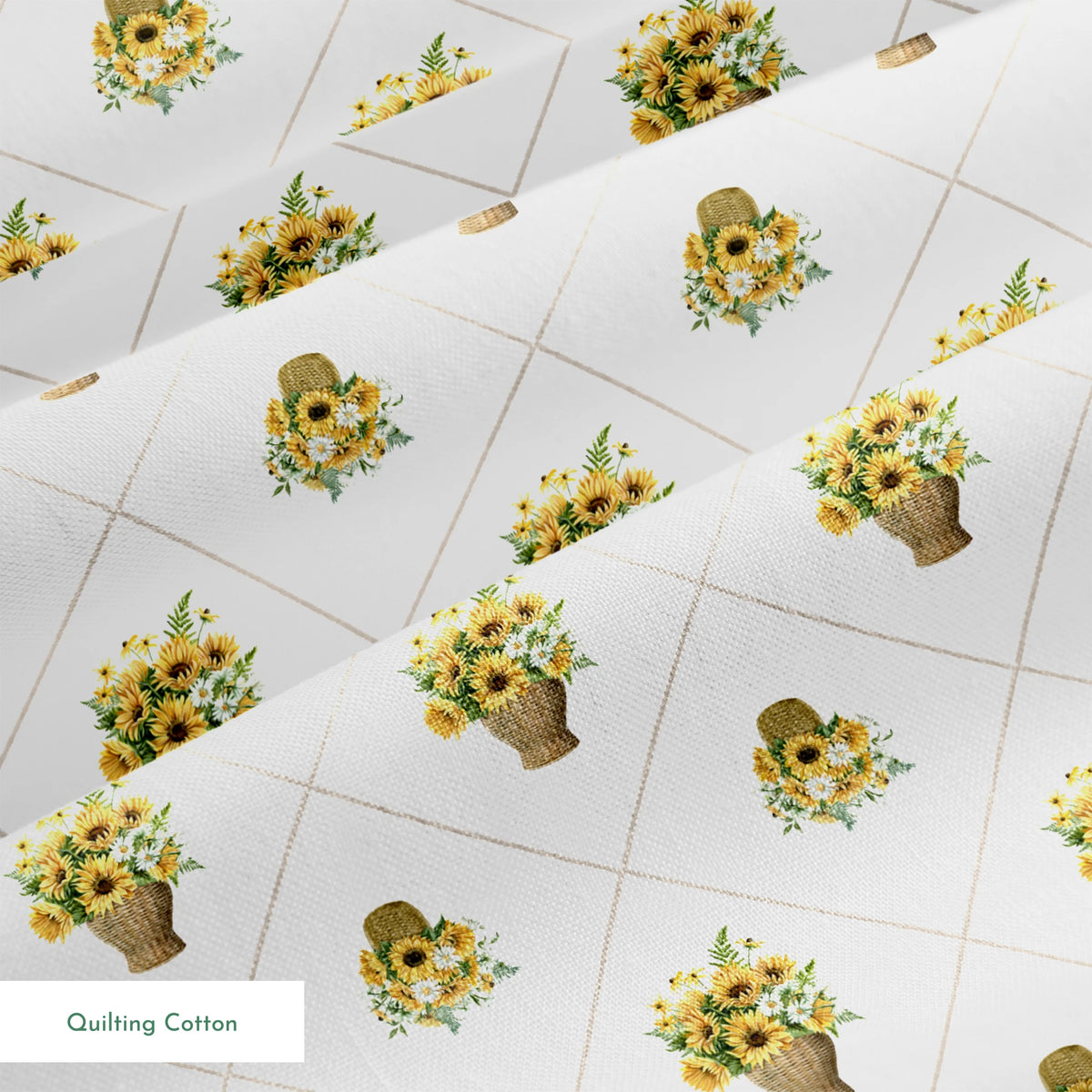 Danielle Murray Sunflower Baskets Fabric