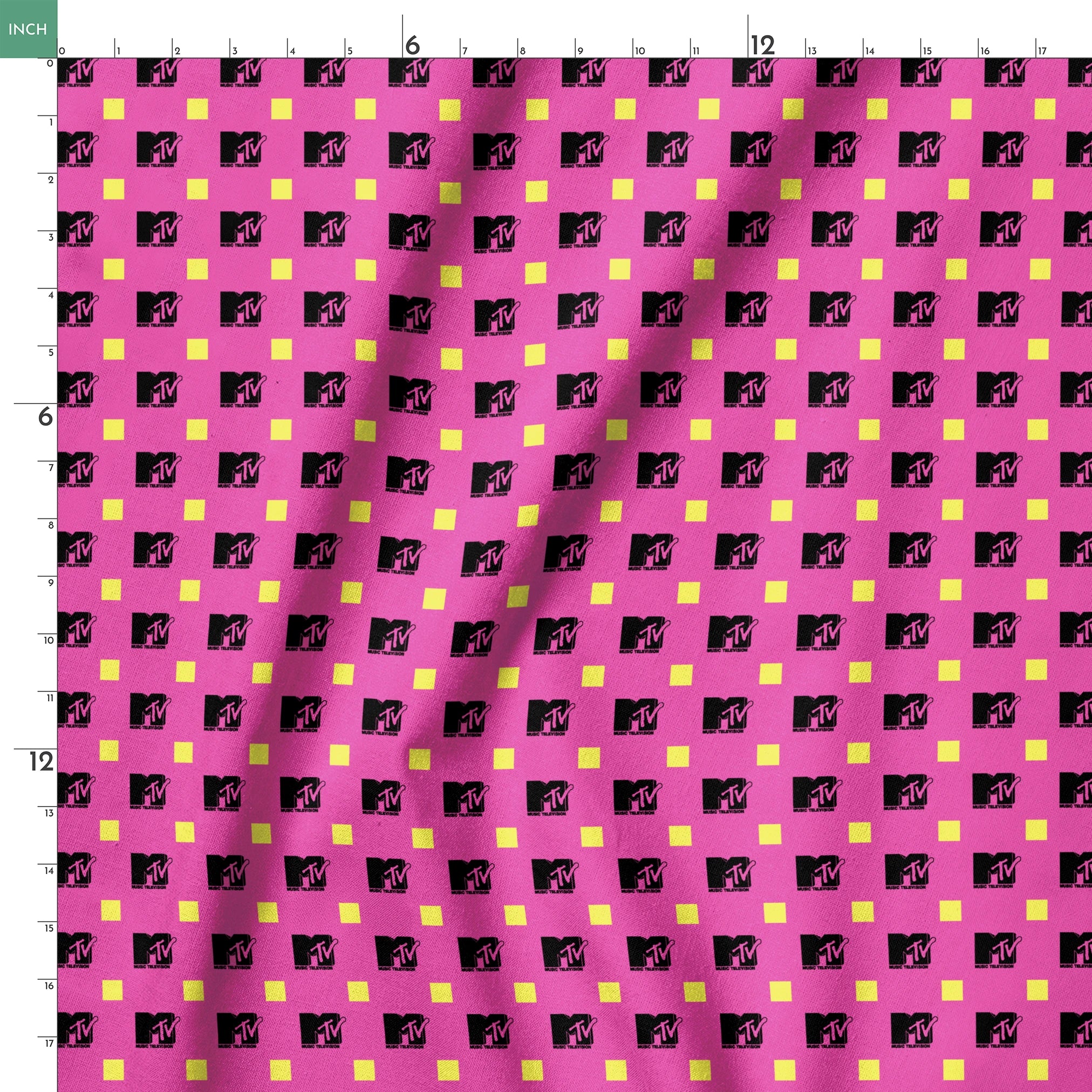 Paramount MTV  Blocks on Purple Fabric