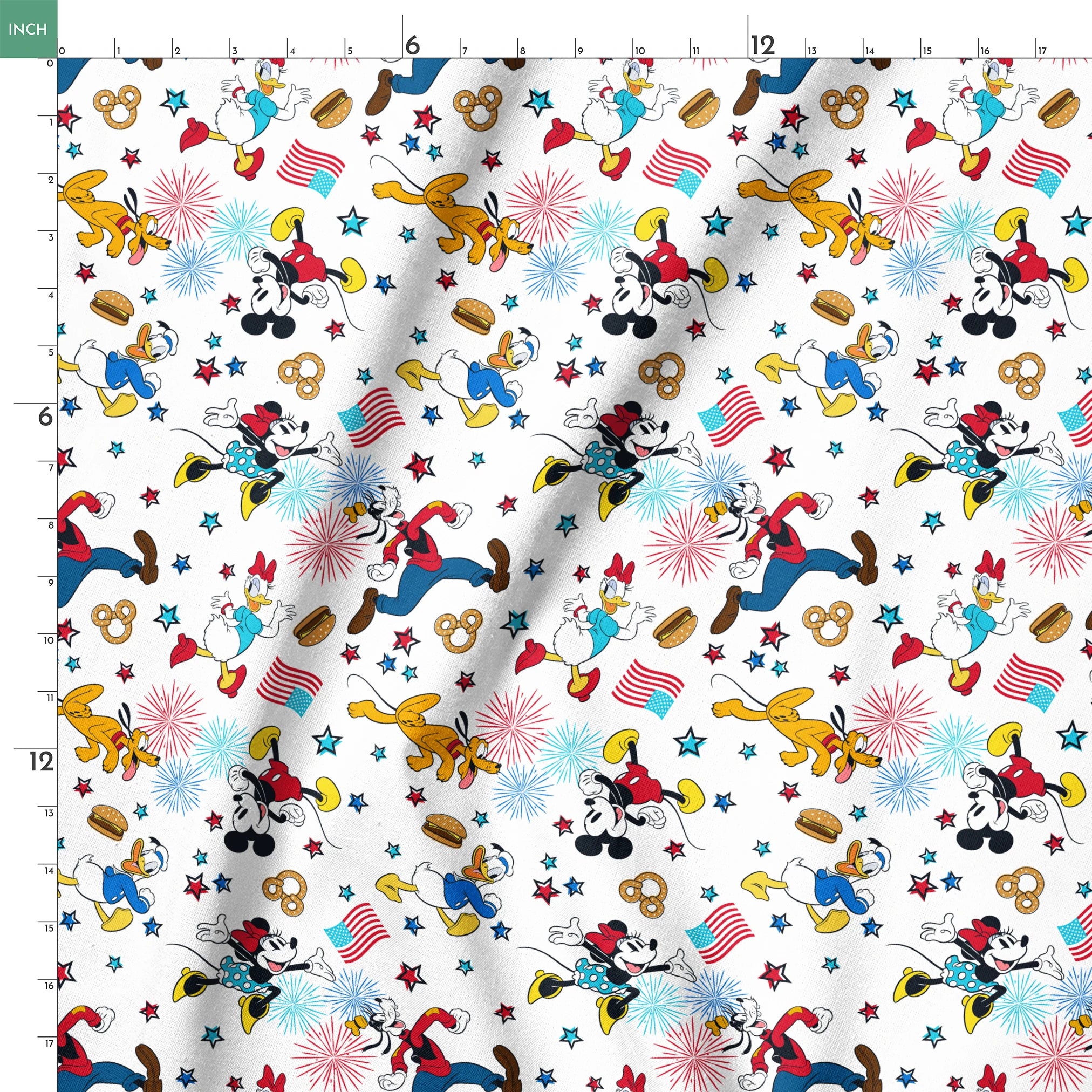 Disney Mickey & Friends Patriotic Celebration Fabric