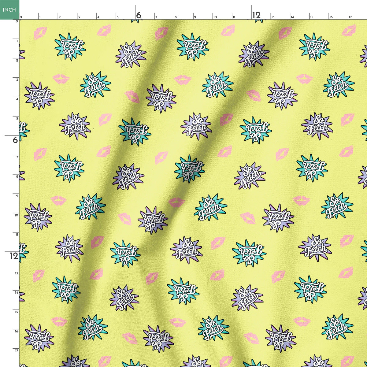 Paramount Mean Girls  So Fetch on Yellow Fabric