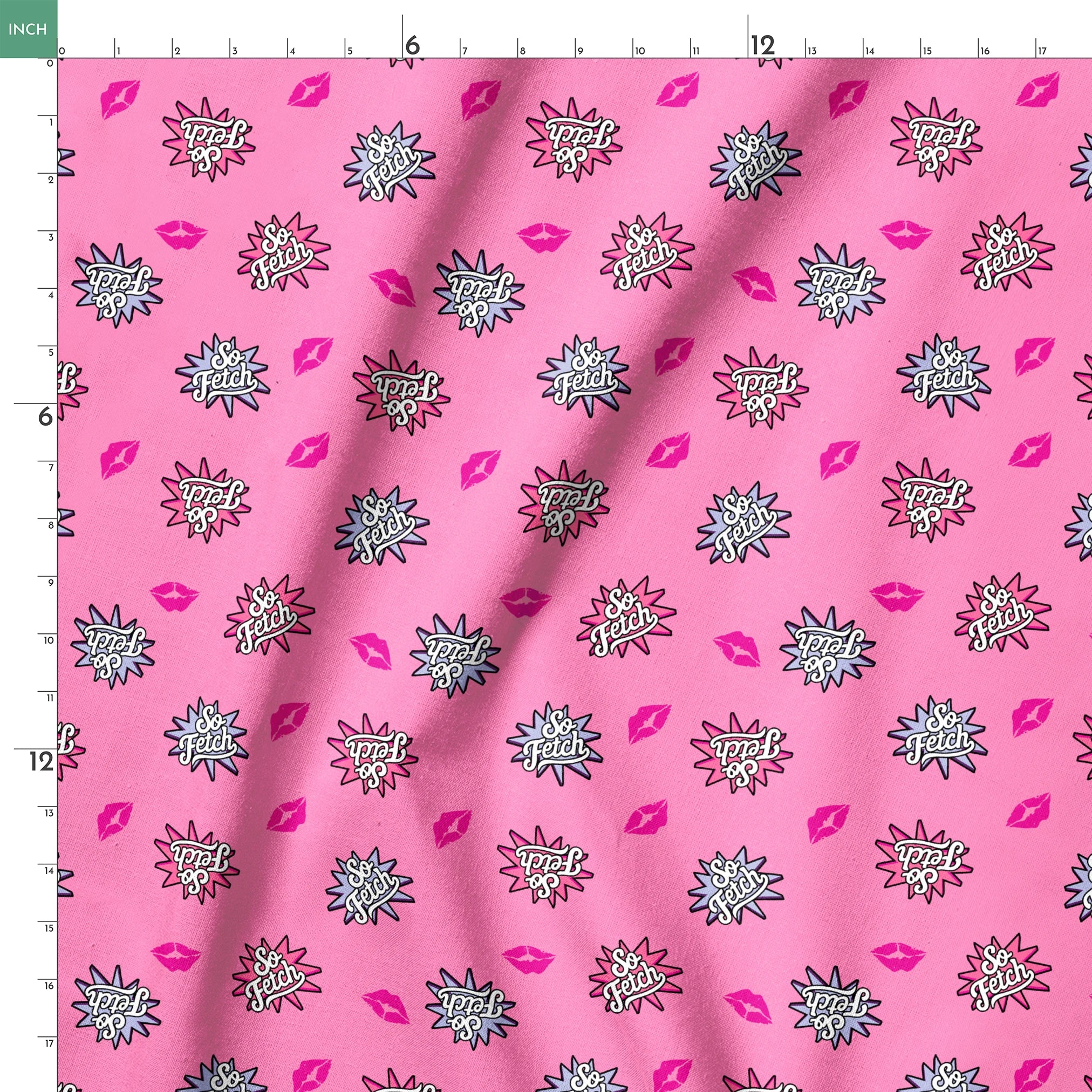 Paramount Mean Girls  So Fetch on Pink Fabric