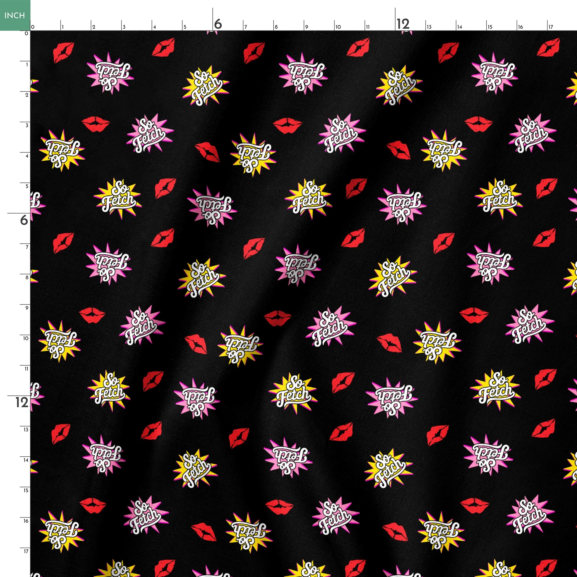 Paramount Mean Girls  So Fetch on Black Fabric