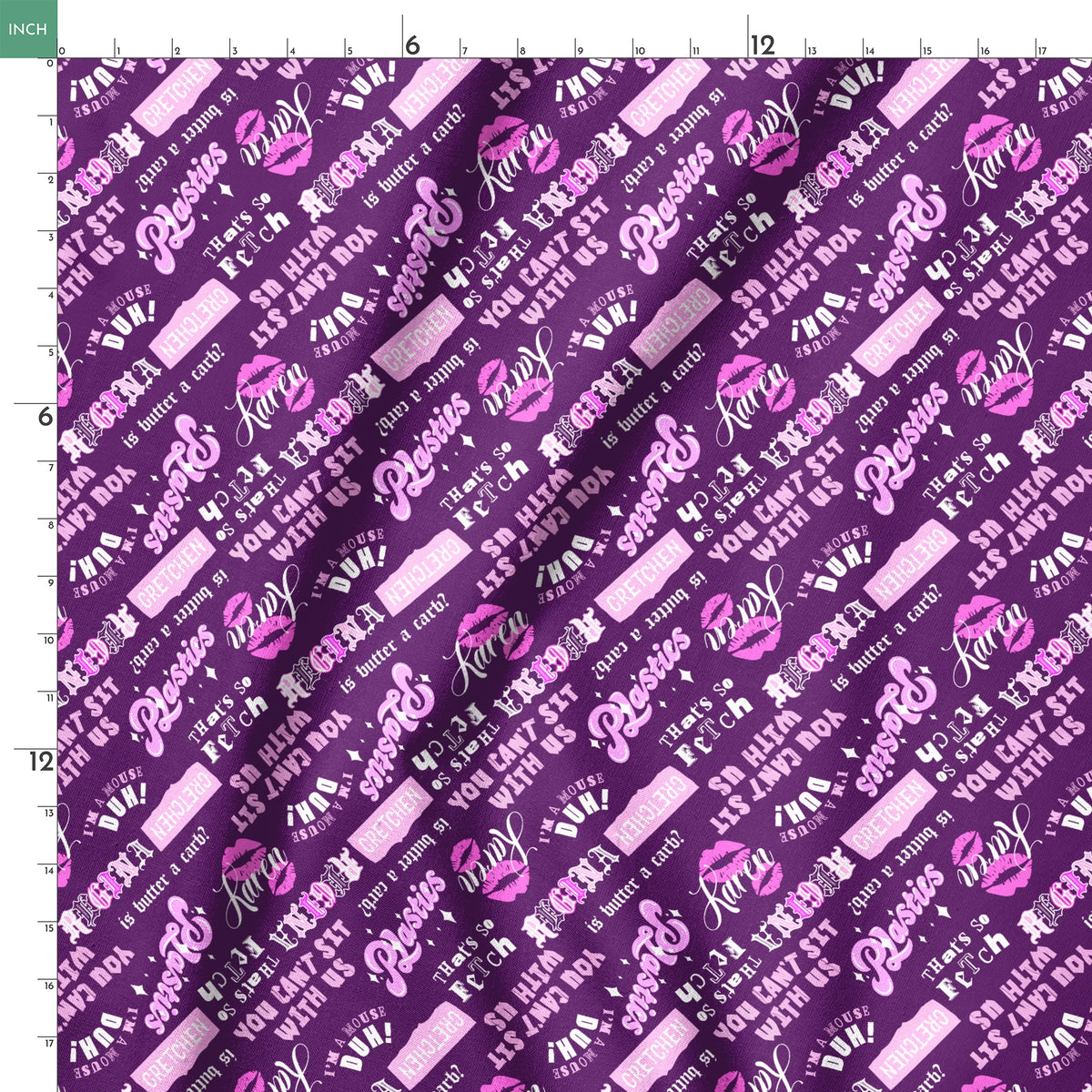 Paramount Mean Girls  The Plastics on Purple Fabric