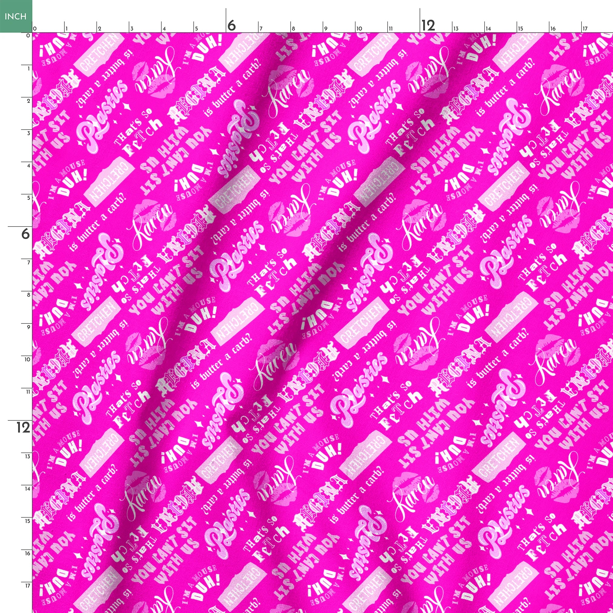 Paramount Mean Girls  The Plastics on Pink Fabric