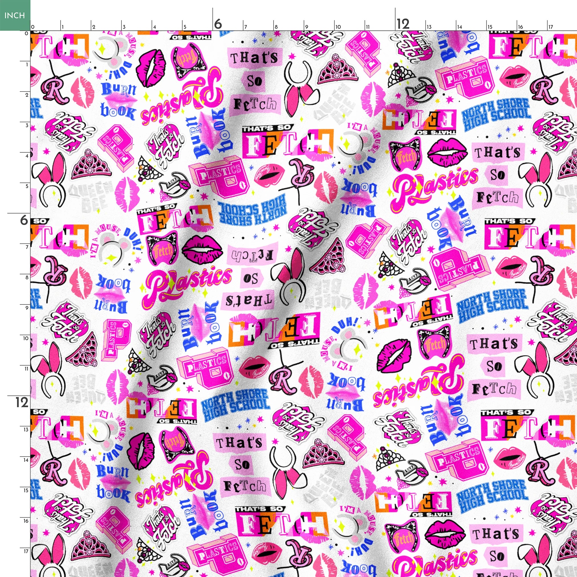 Paramount Mean Girls  Iconic Collage Fabric