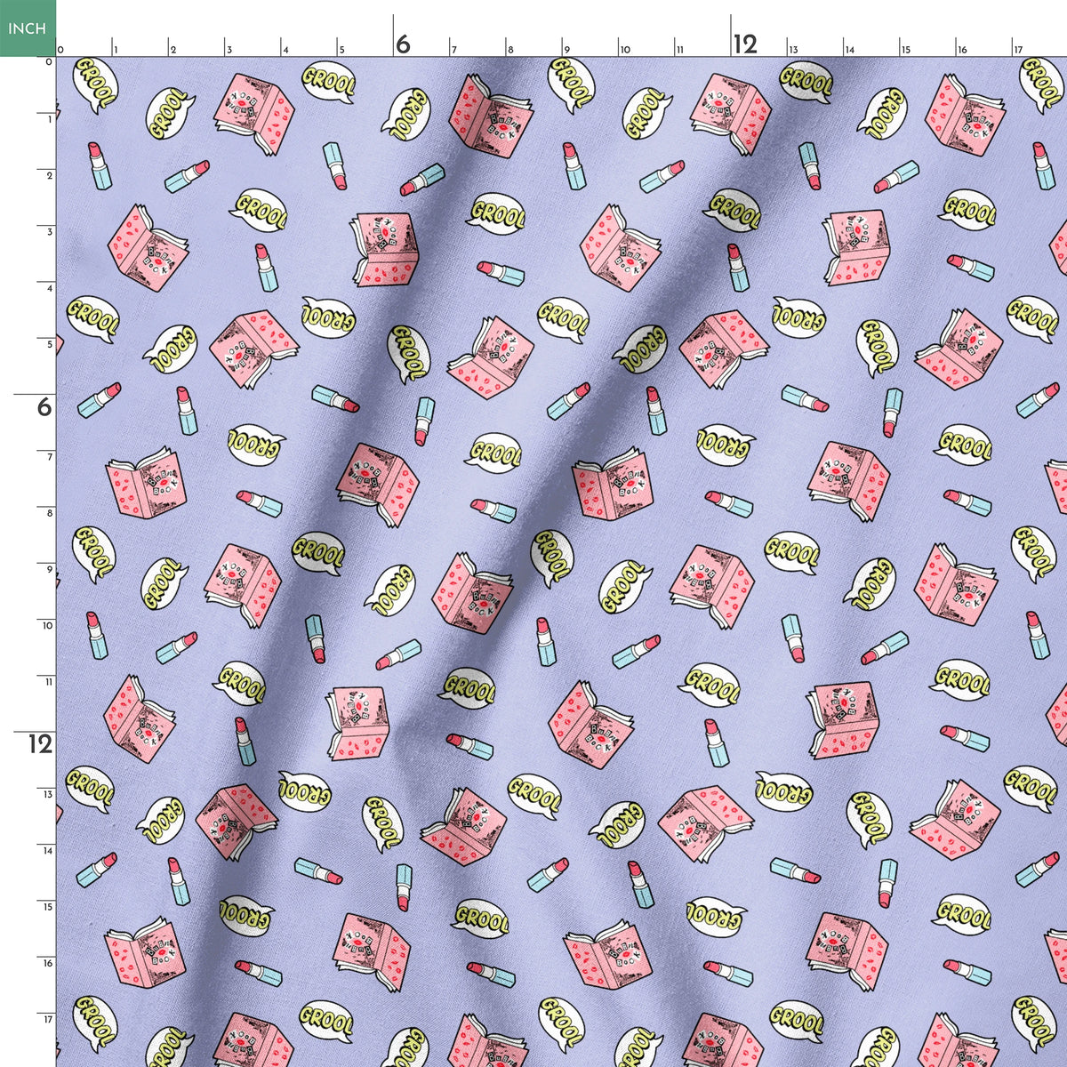 Paramount Mean Girls  Grool Burn Book on Lavender Fabric
