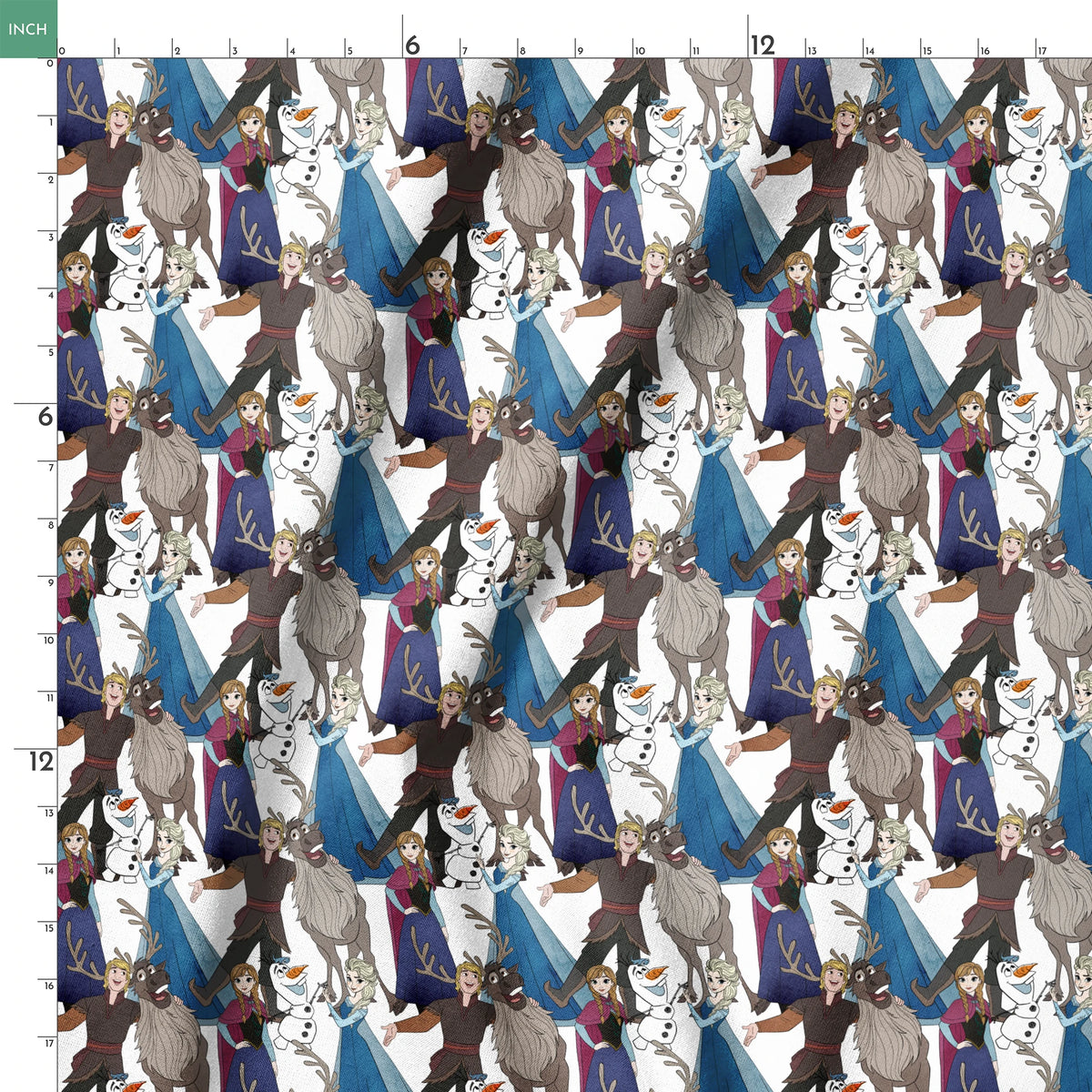 Disney Frozen  Character Collage Fabric