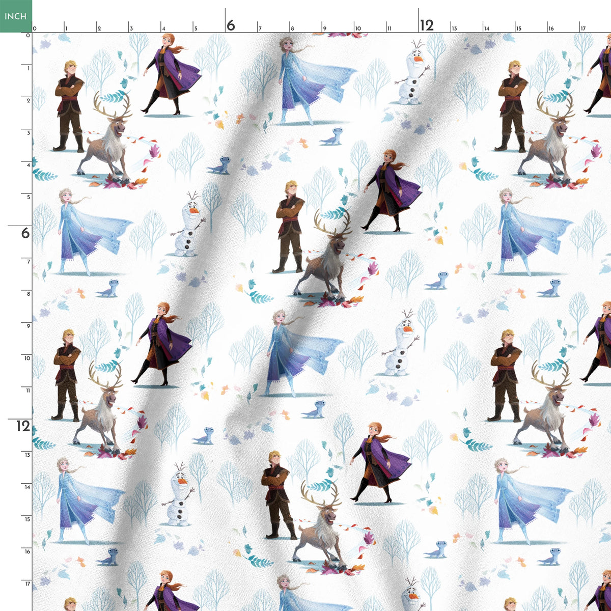 Disney Frozen  Winter Landscape Toss Fabric