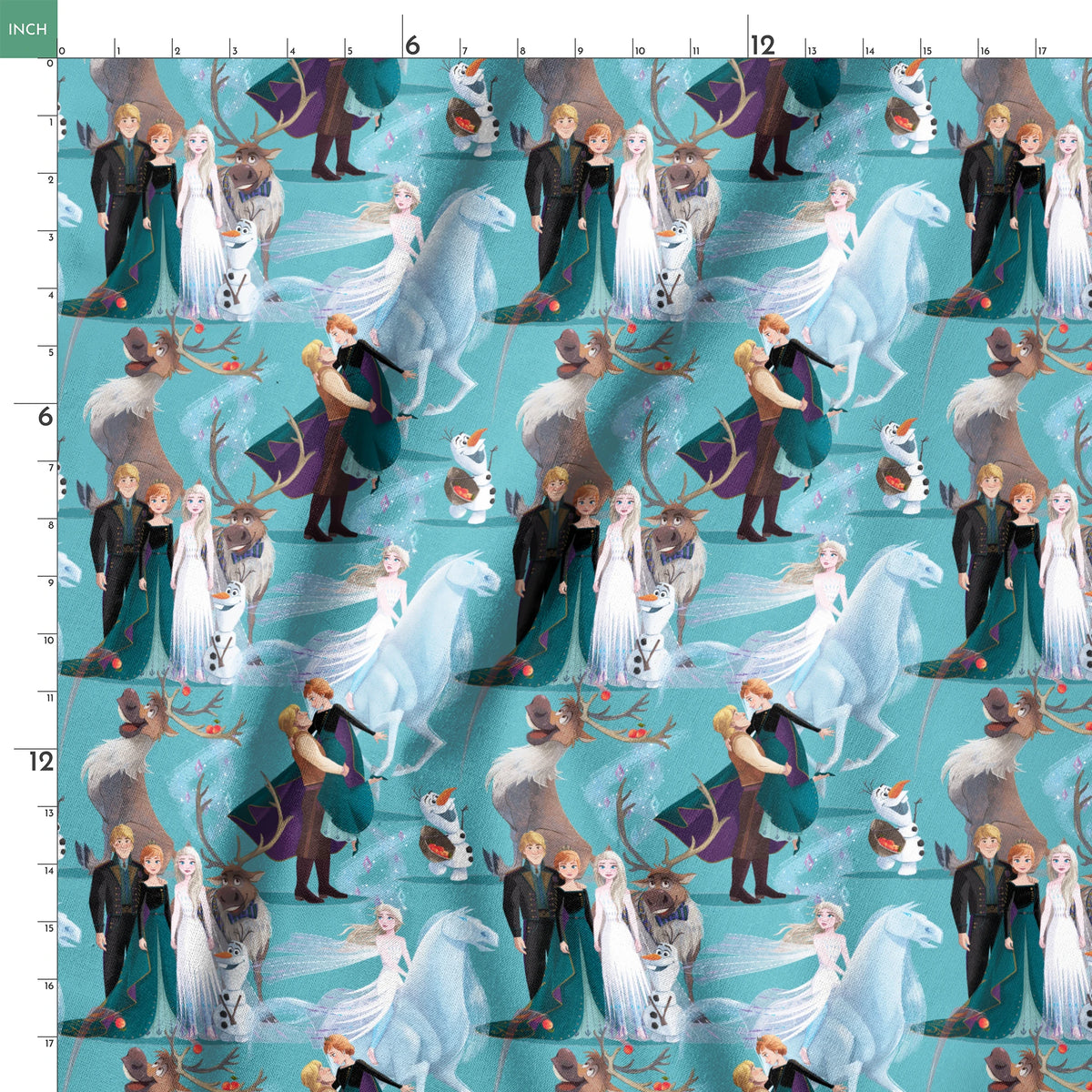 Disney Frozen  Playful Poses Fabric