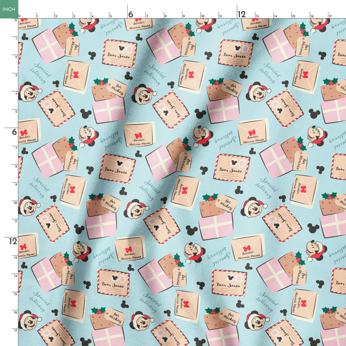 Disney Mickey Mouse and Minnie Mouse Special Delivery Fabric