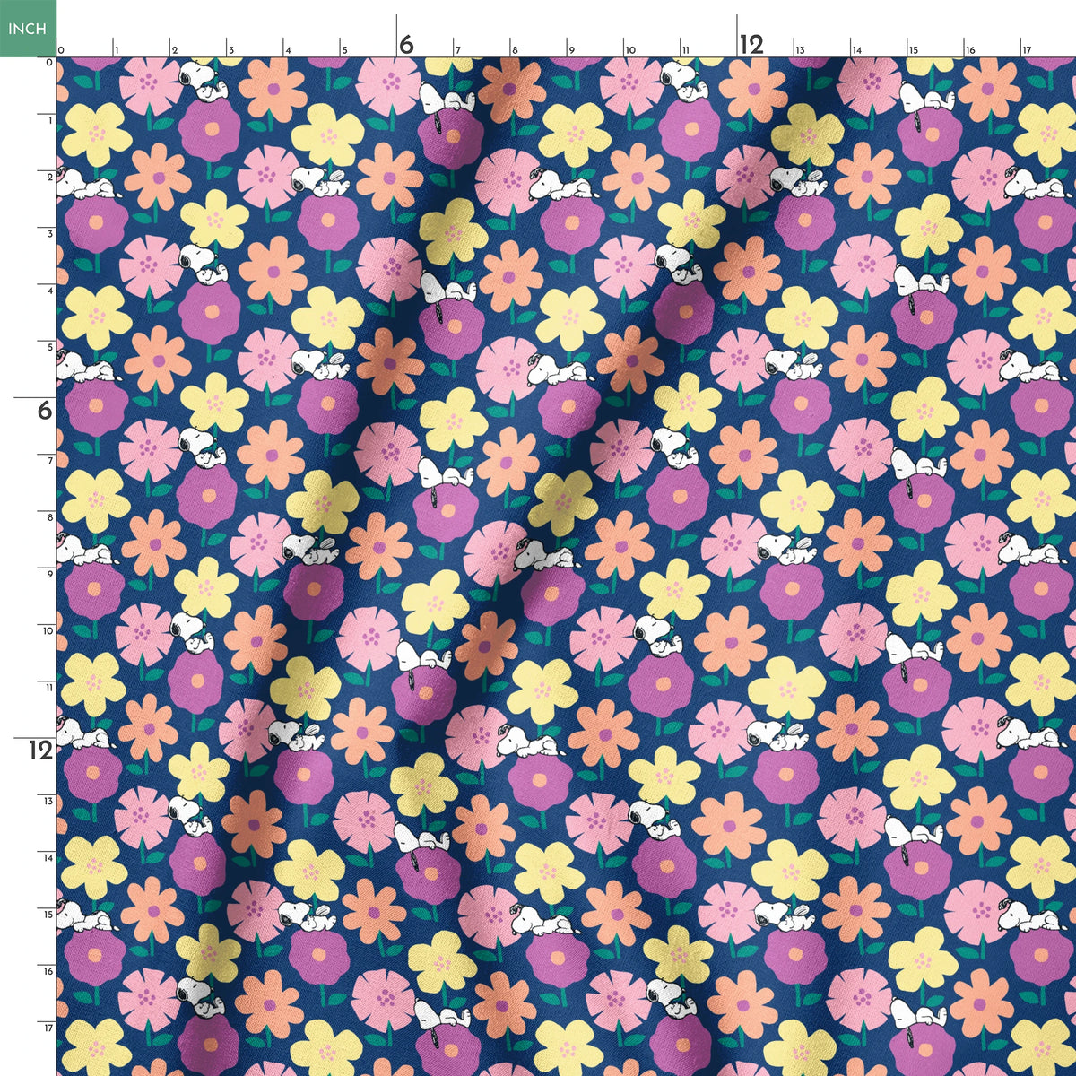 Peanuts Snoopy Floral Dreams Fabric