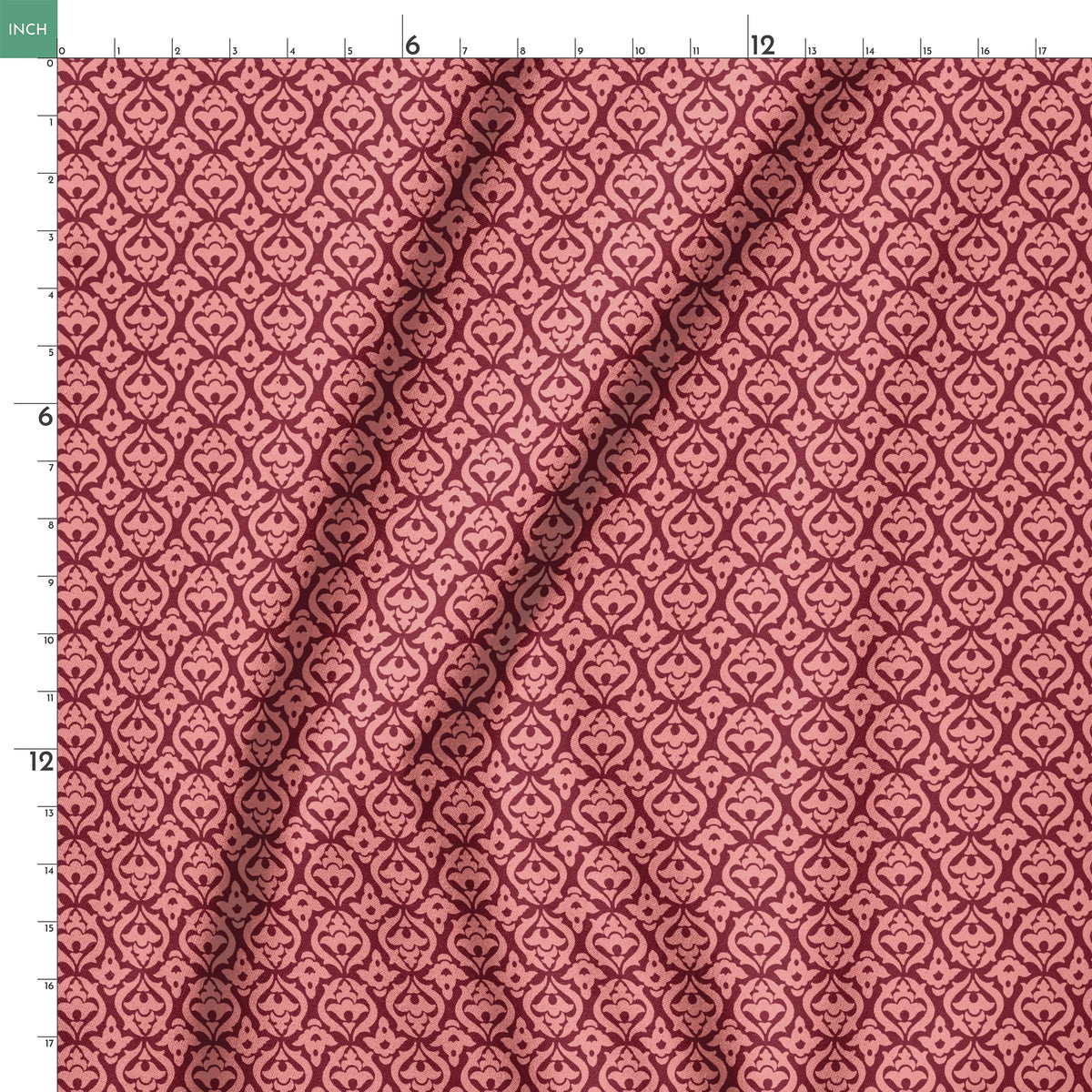 Aela on Oxblood Fabric