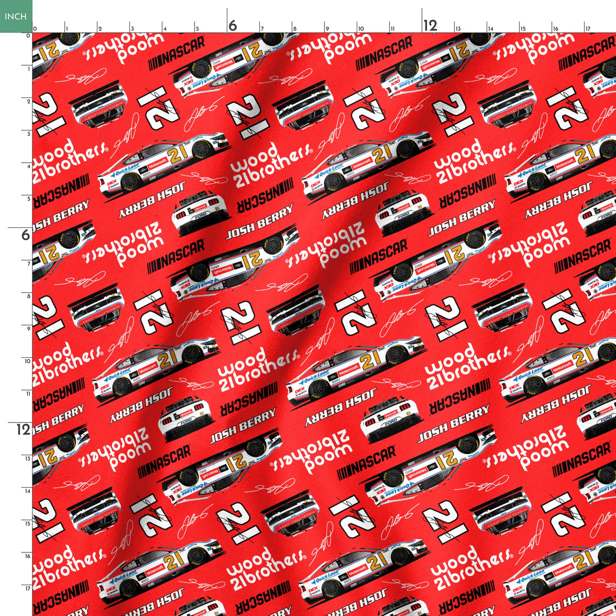 NASCAR® Josh Berry Toss on Red Fabric