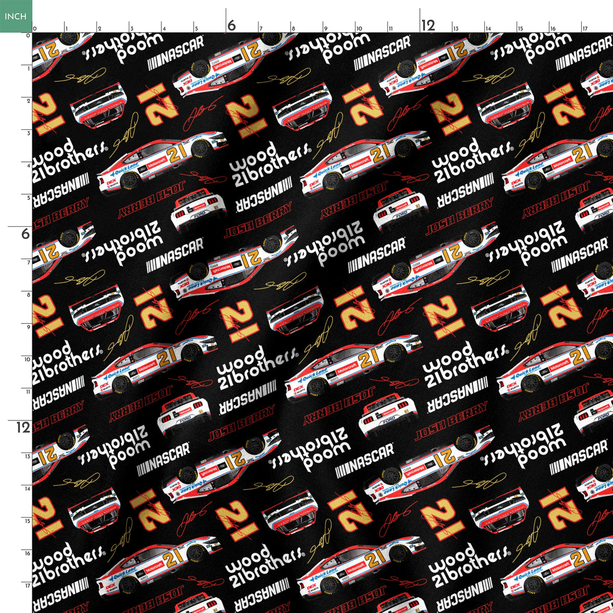 NASCAR® Josh Berry Toss on Black Fabric