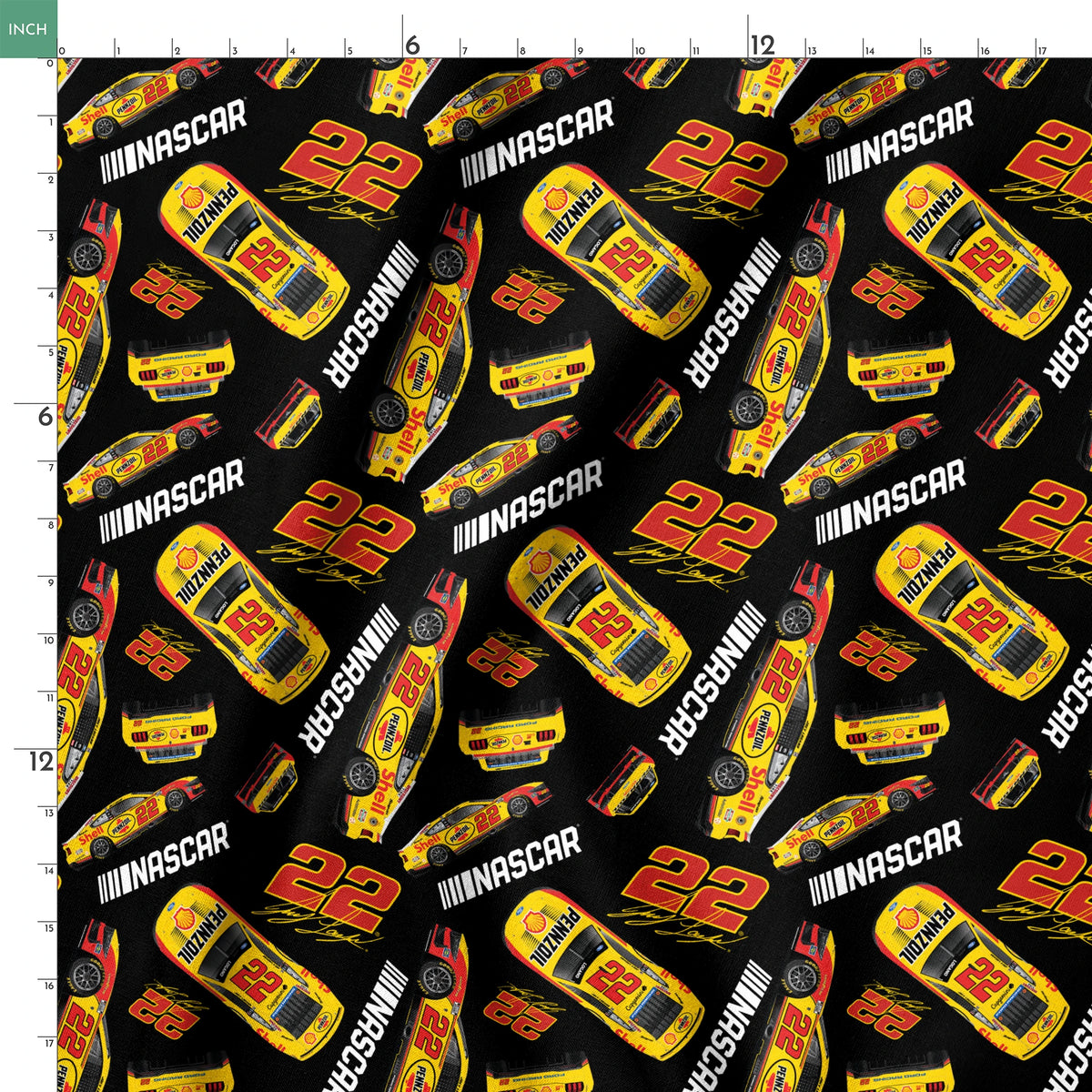 NASCAR® Joey Logano Toss on Black Fabric