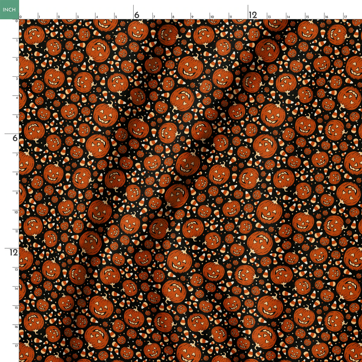 Trick or Treat on Black Days Fabric