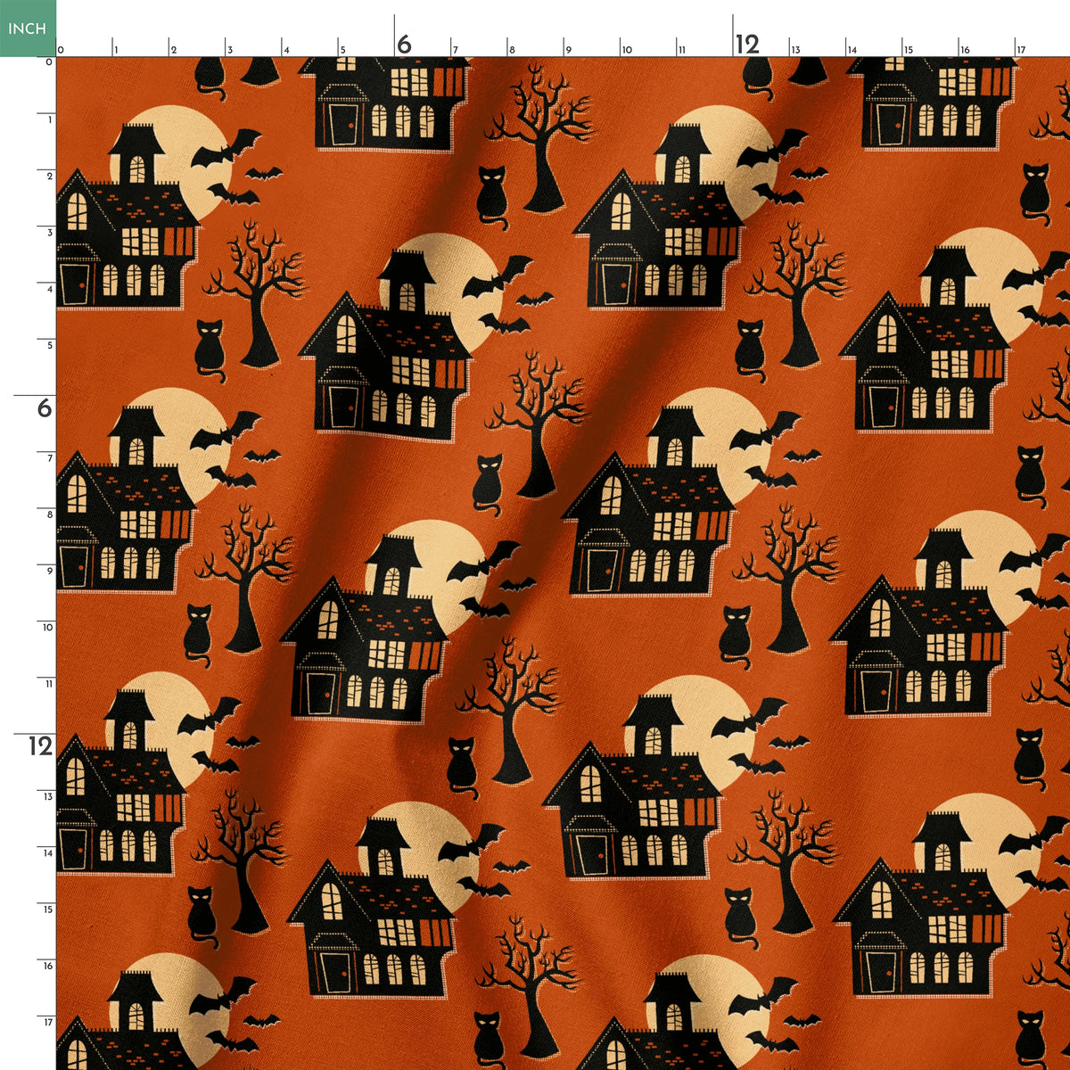 Haunted House on Spiced Fabric