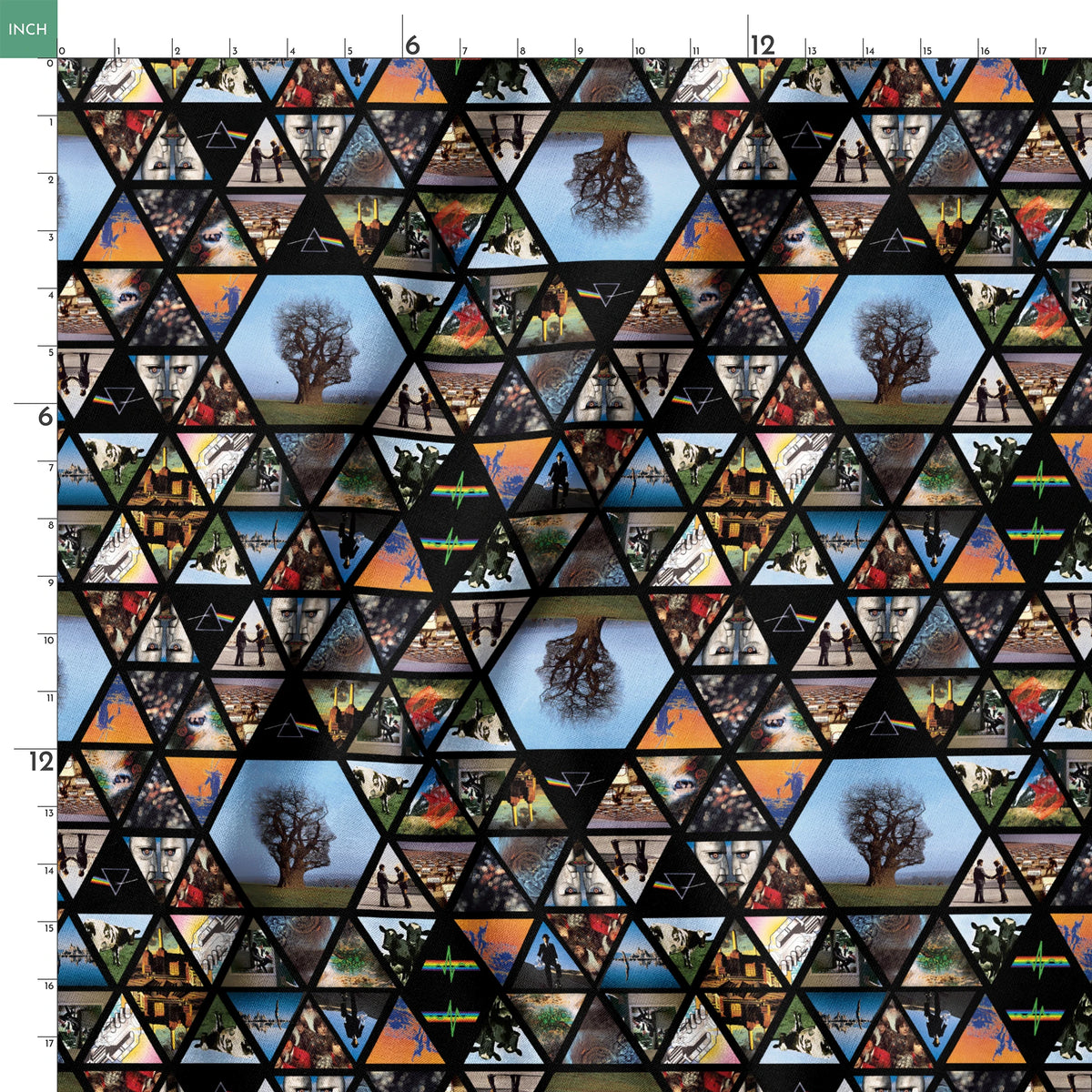 Pink Floyd Album Prisms Fabric