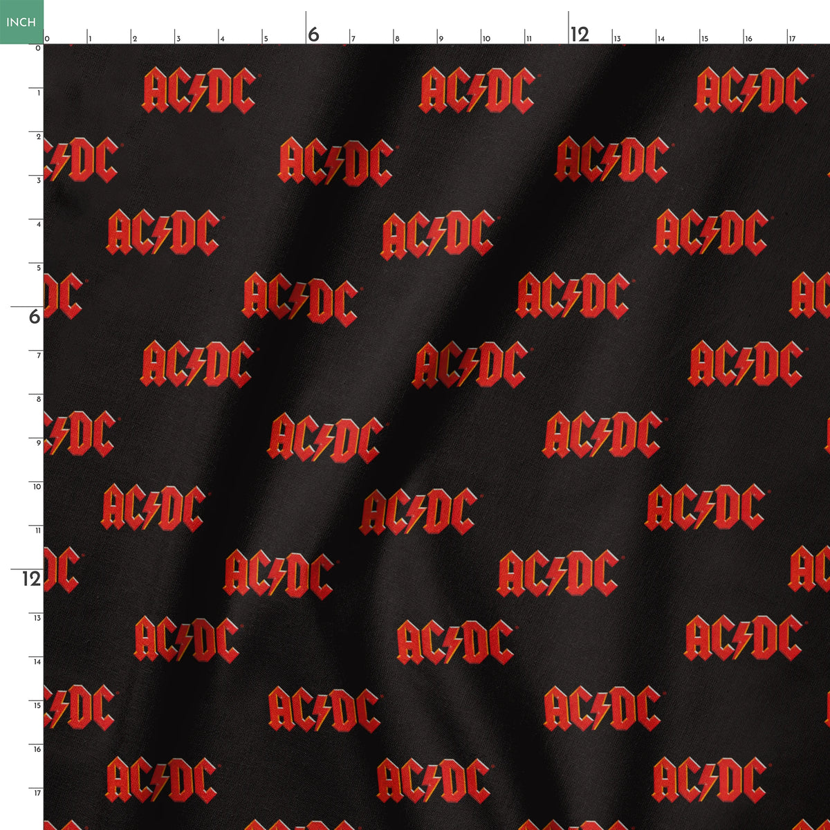 AC/DC Classic Logo Fabric