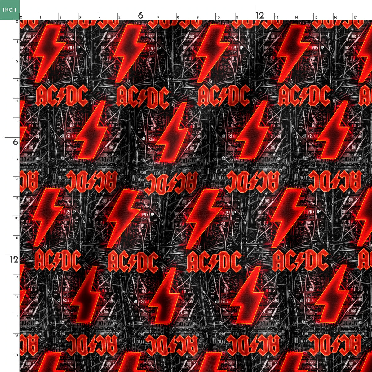 AC/DC Power Up Fabric
