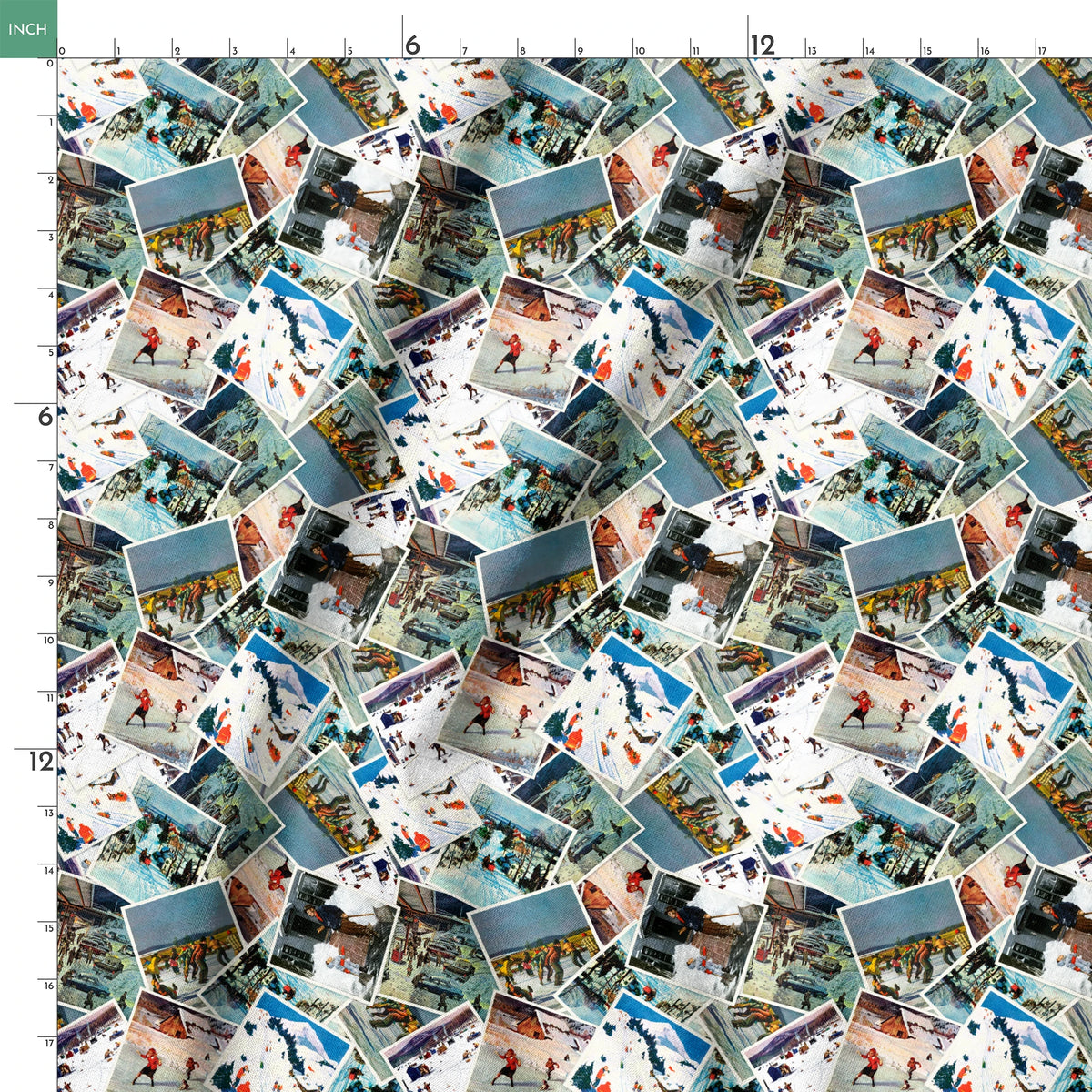 Saturday Evening Post Winter Wonderlands Fabric