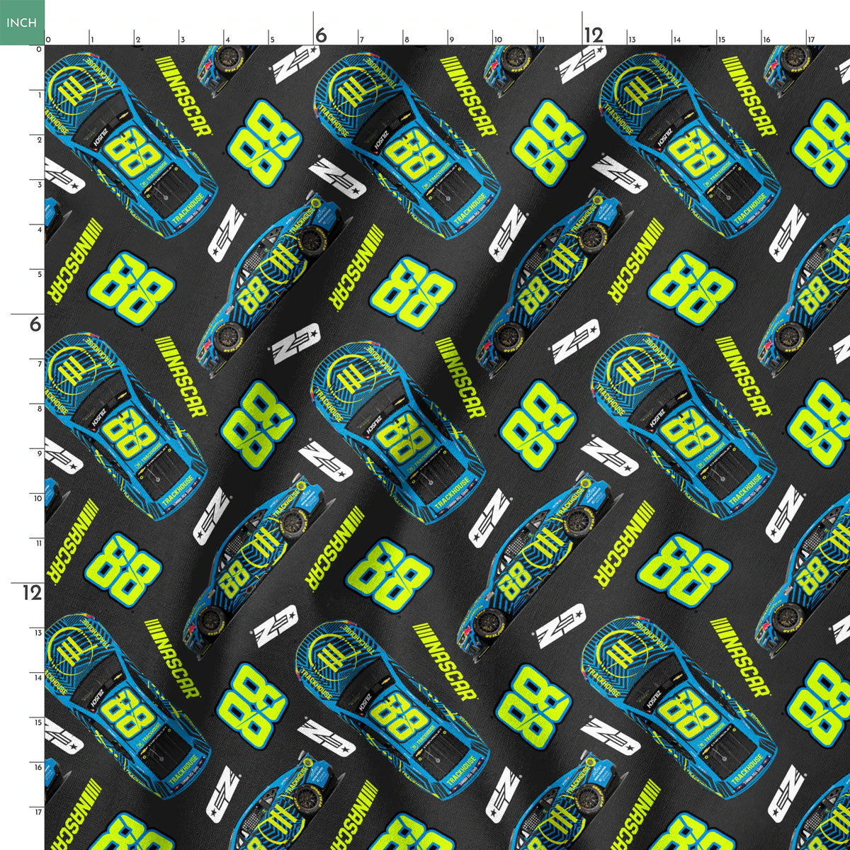 NASCAR® Connor Zilisch Toss on Grey Fabric
