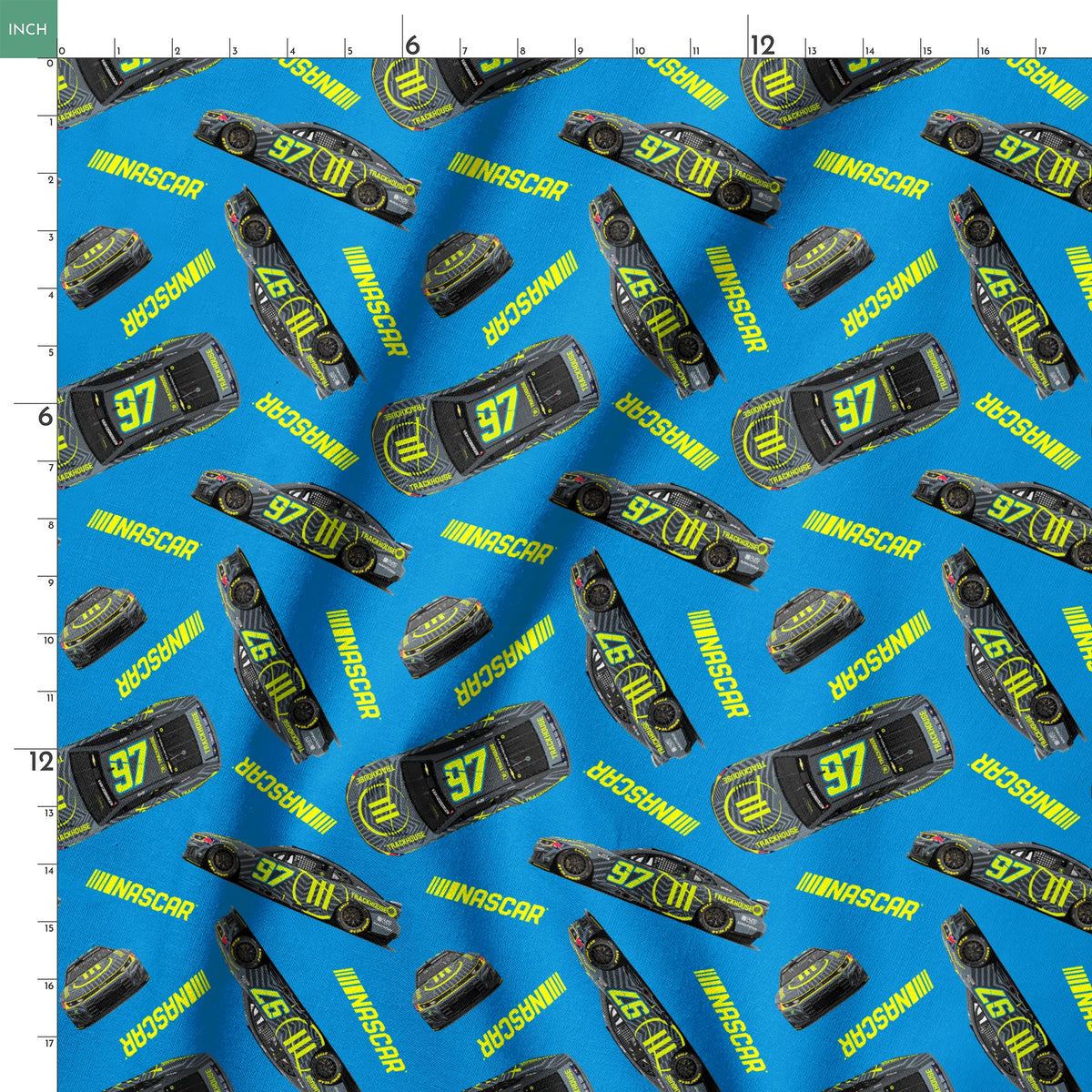 NASCAR® Shane van Gisbergen Toss on Blue Fabric